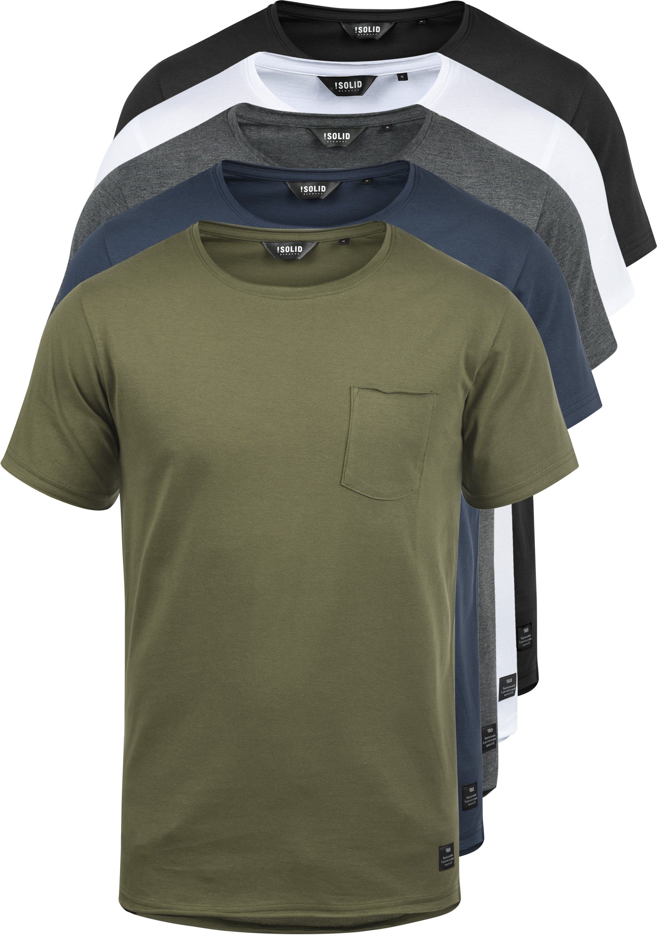 !Solid Rundhalsshirt SDAndrej Kurzarmshirt mit Brusttasche
