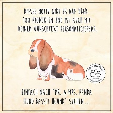 Mr. & Mrs. Panda Schlüsselanhänger Hund Basset Hound - Geschenk, kinderlos, Sprüche, Hundeliebe, Hundema (1-tlg), Liebevolle Details