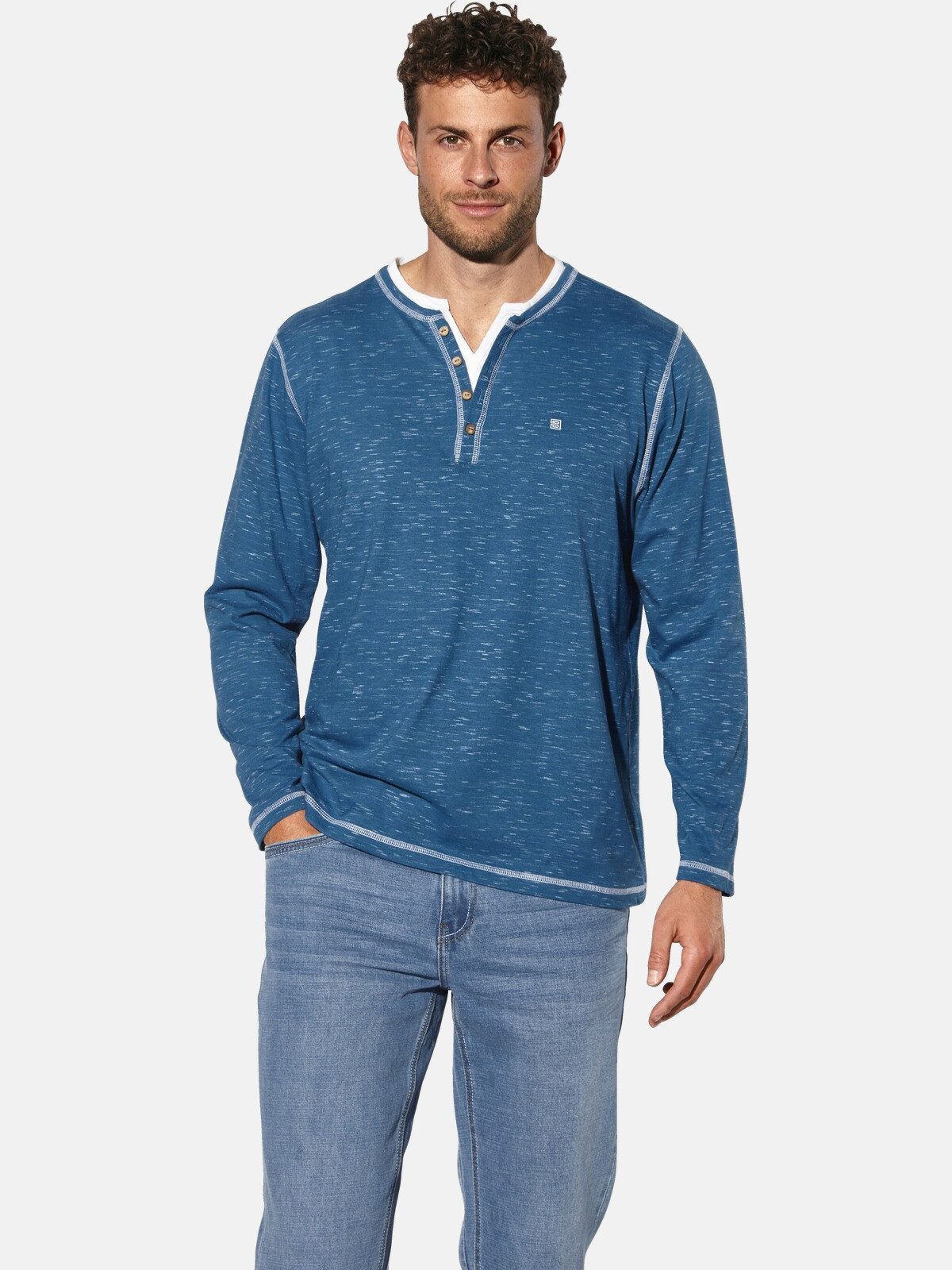 Babista Langarmshirt GIVIRA in melierter Optik