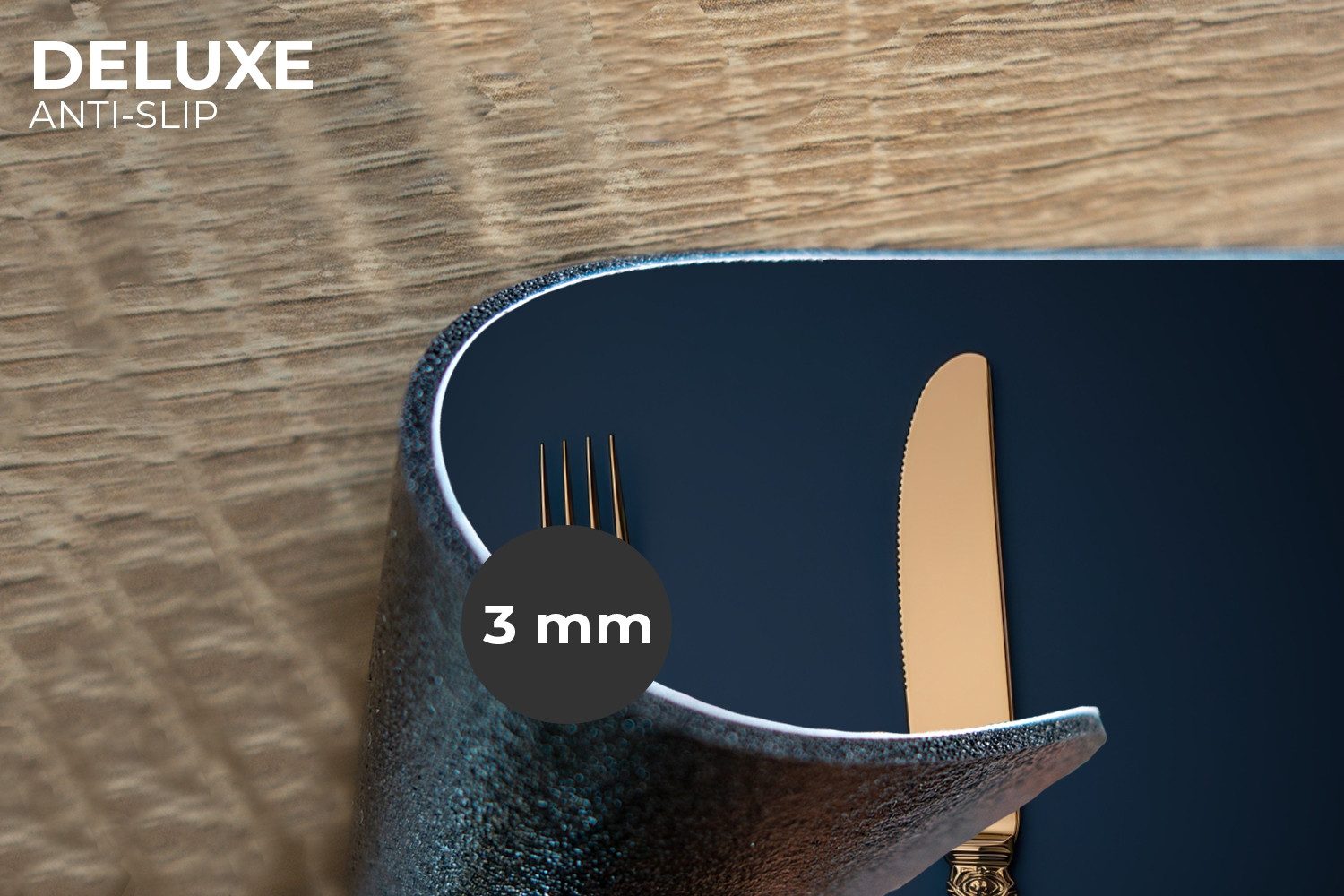MuchoWow Platzset Besteck - Dunkelblau - günstig online kaufen