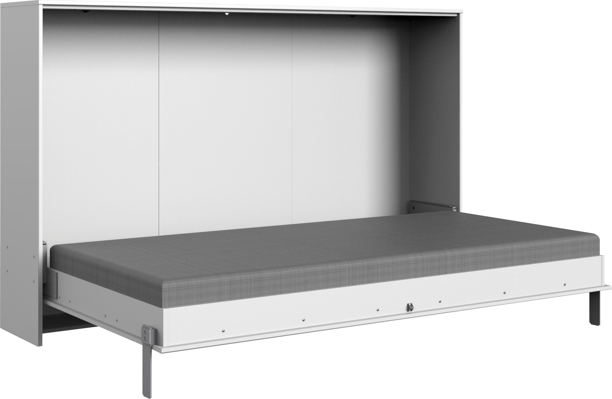 Wimex Schrankbett Juist Schrankklappbett Gästebett horizontal klappbar, 3 Liegeflächen, mit Lattenrost, Made in Germany