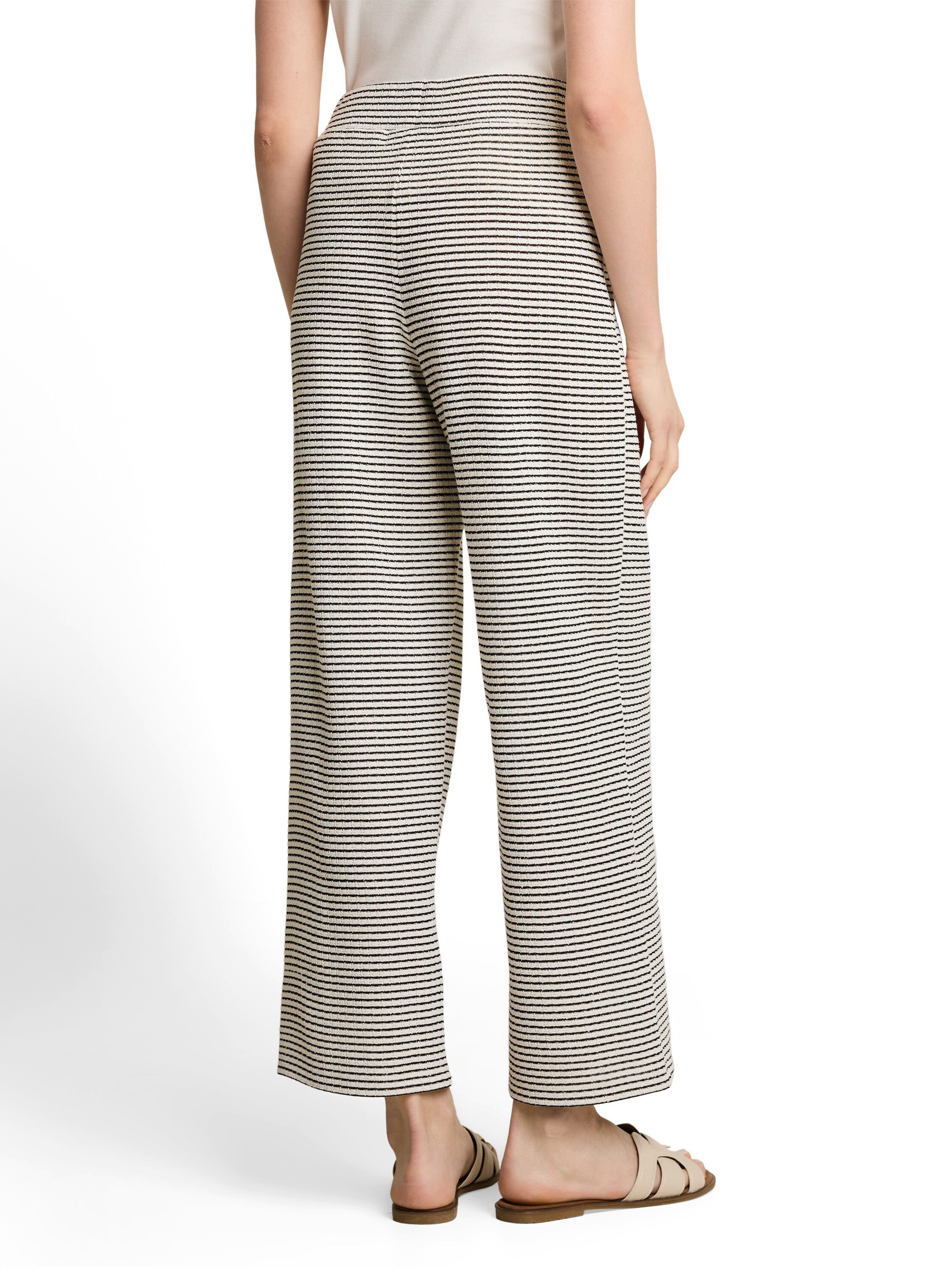TOM TAILOR Denim Stoffhose Gestreifte Stoffhose mit Strucktur