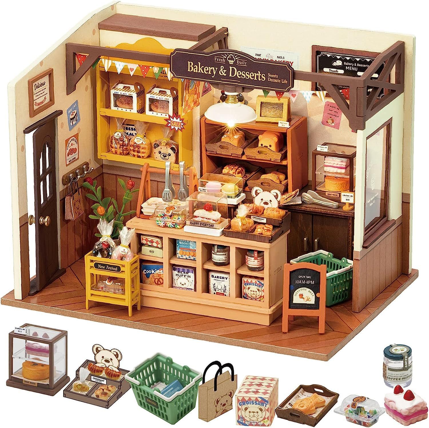 Robotime 3D-Puzzle Robotime Backhaus Beckas Bäckerei günstig online kaufen
