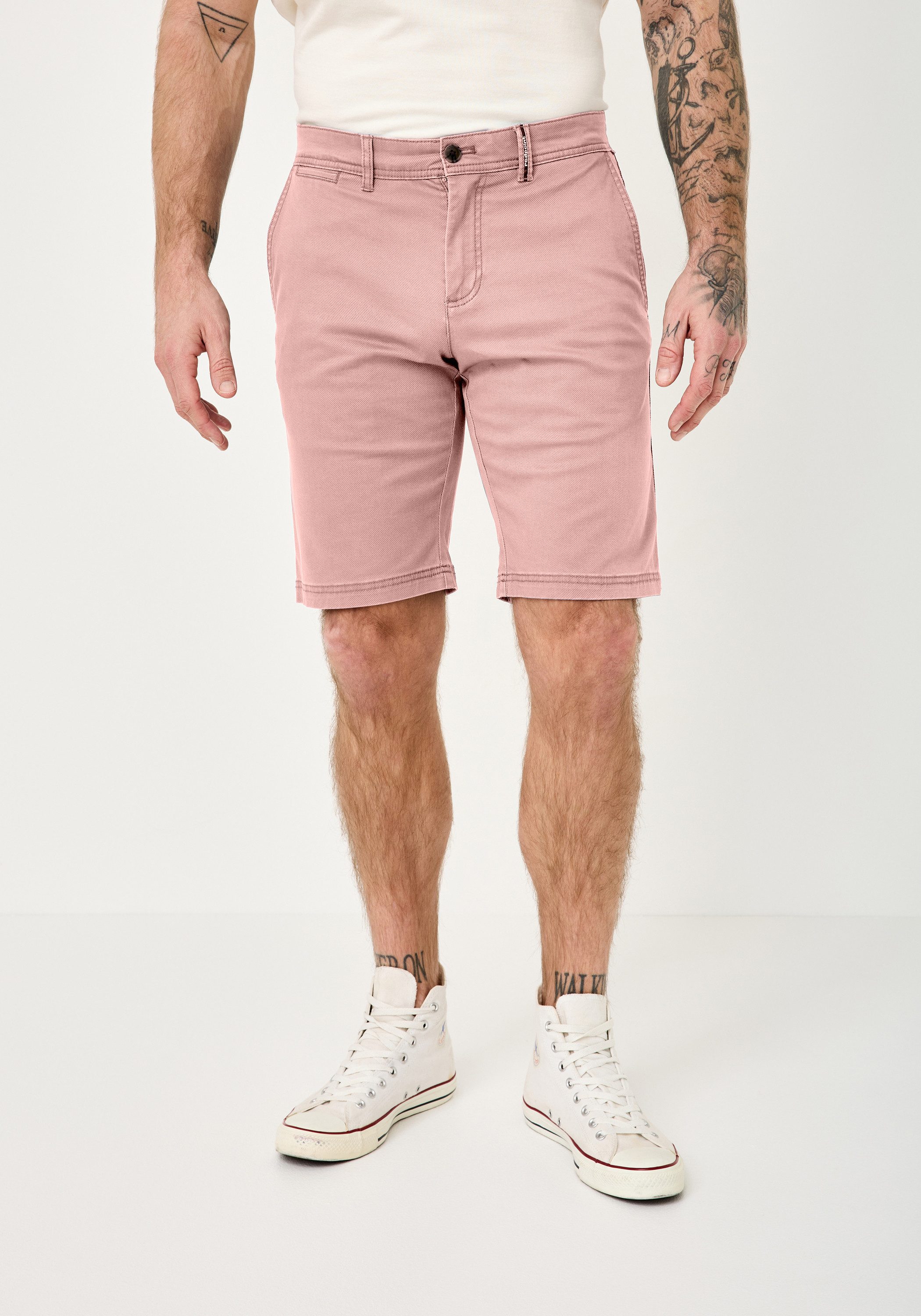 Redpoint Chinoshorts Surrey Chino Stretch-Bermudas mit Printmuster