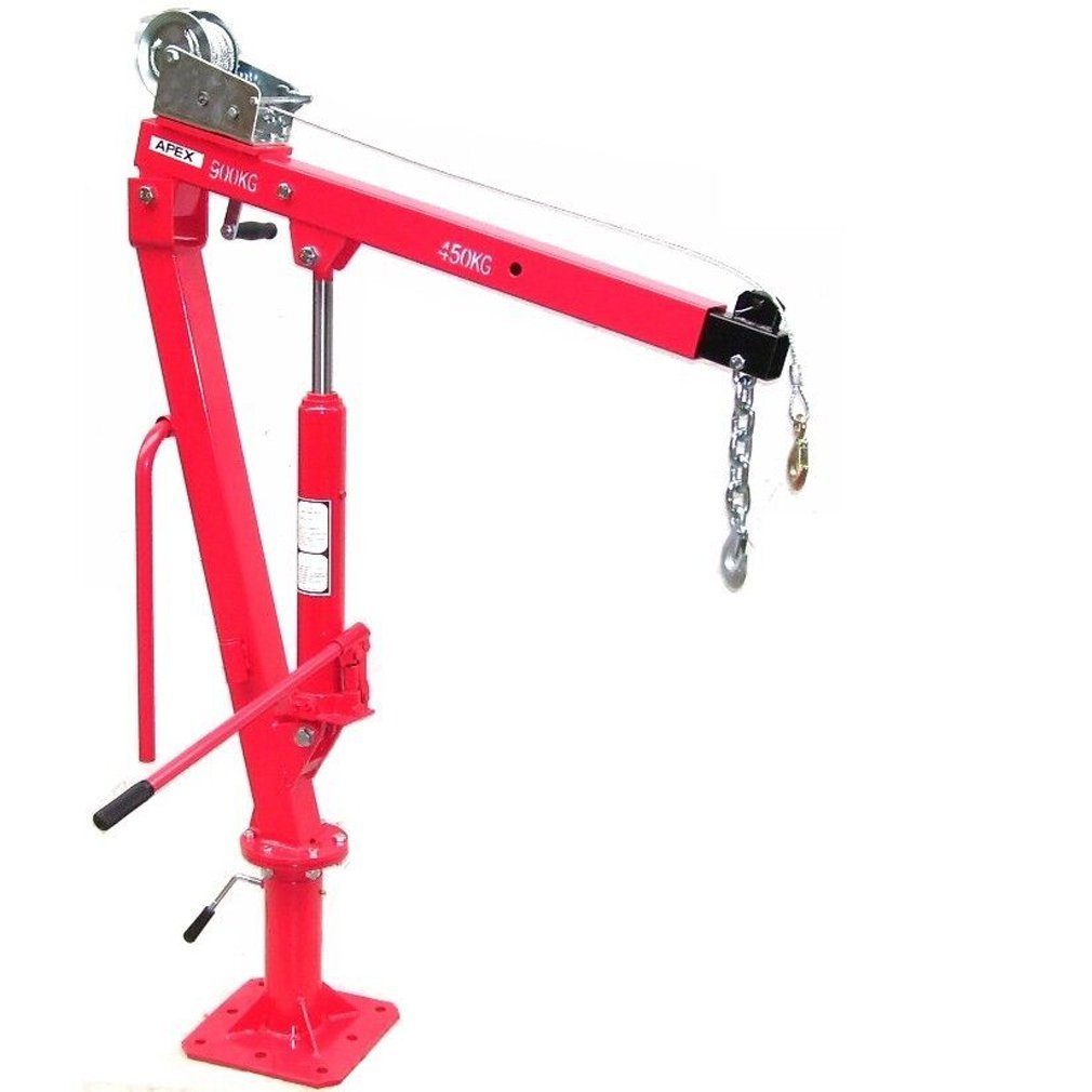 Werkstattkran Ladekran mit Seilwinde 900kg Pickup Kran 06157 Hebekran Schwenkkran