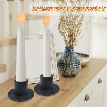 MAGICSHE Kerzenhalter 4-teiliger Kerzenleuchter aus Metall, Dekorativer Aromatherapie Kerzenständer