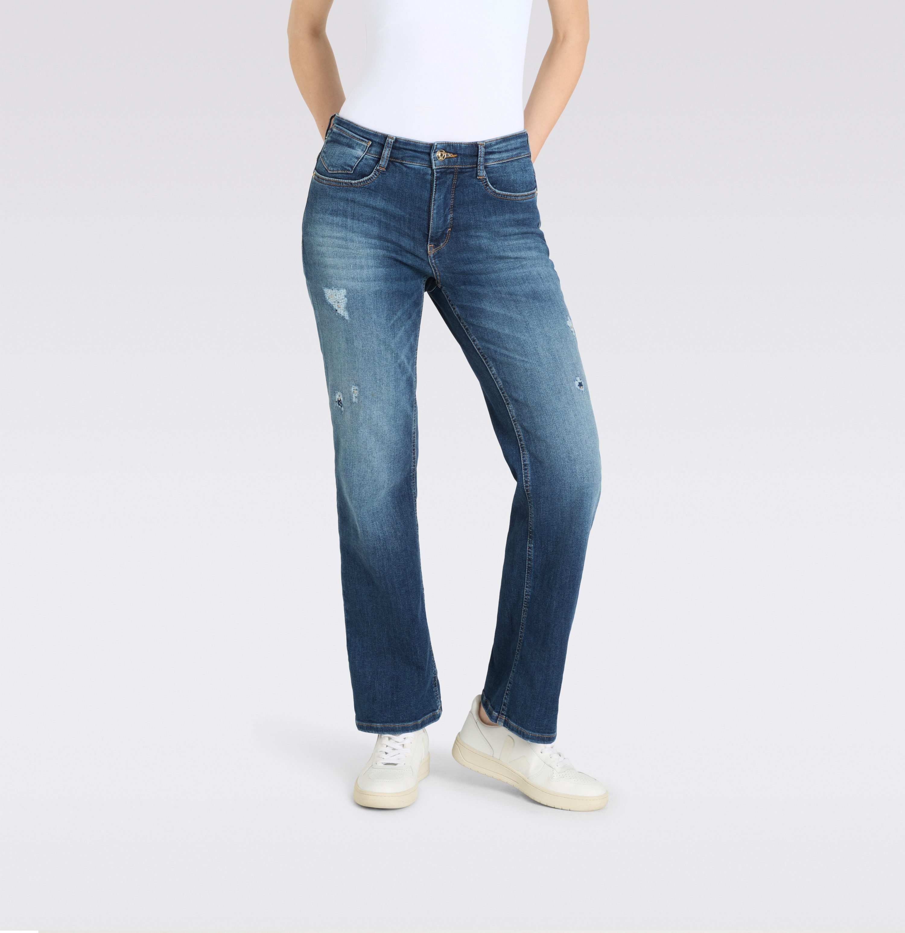 MAC Bootcut-Jeans LAURA im Five-Pocket Style