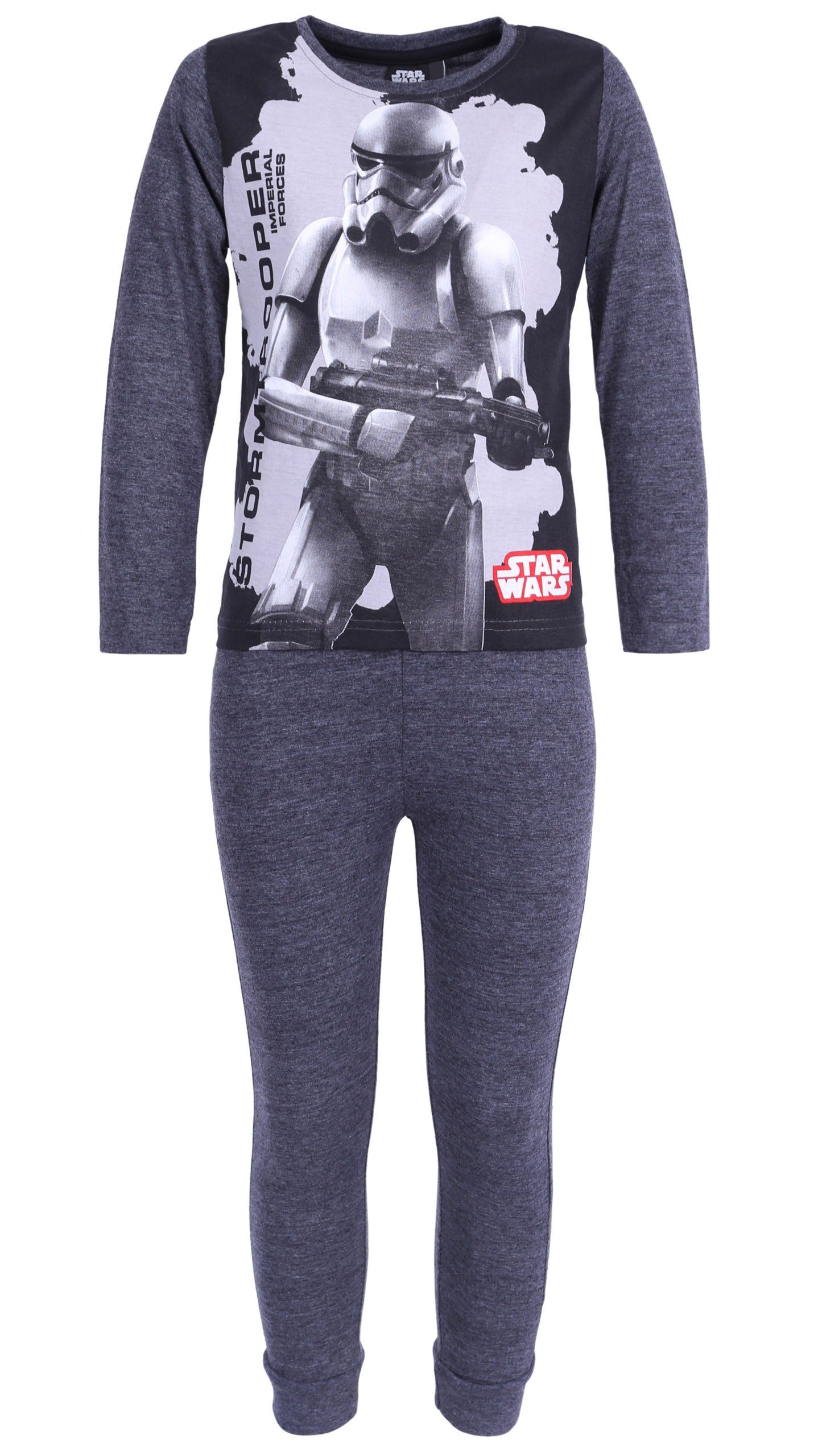 Sarcia.eu Schlafanzug Dunkelgrauer Jungenpyjama STAR WARS 5 Jahre