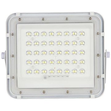 V-TAC LED Solarleuchte V-TAC VT-80W 7841 LED-Flutlichtstrahler, Solarmodul 10 W Kaltweiß We