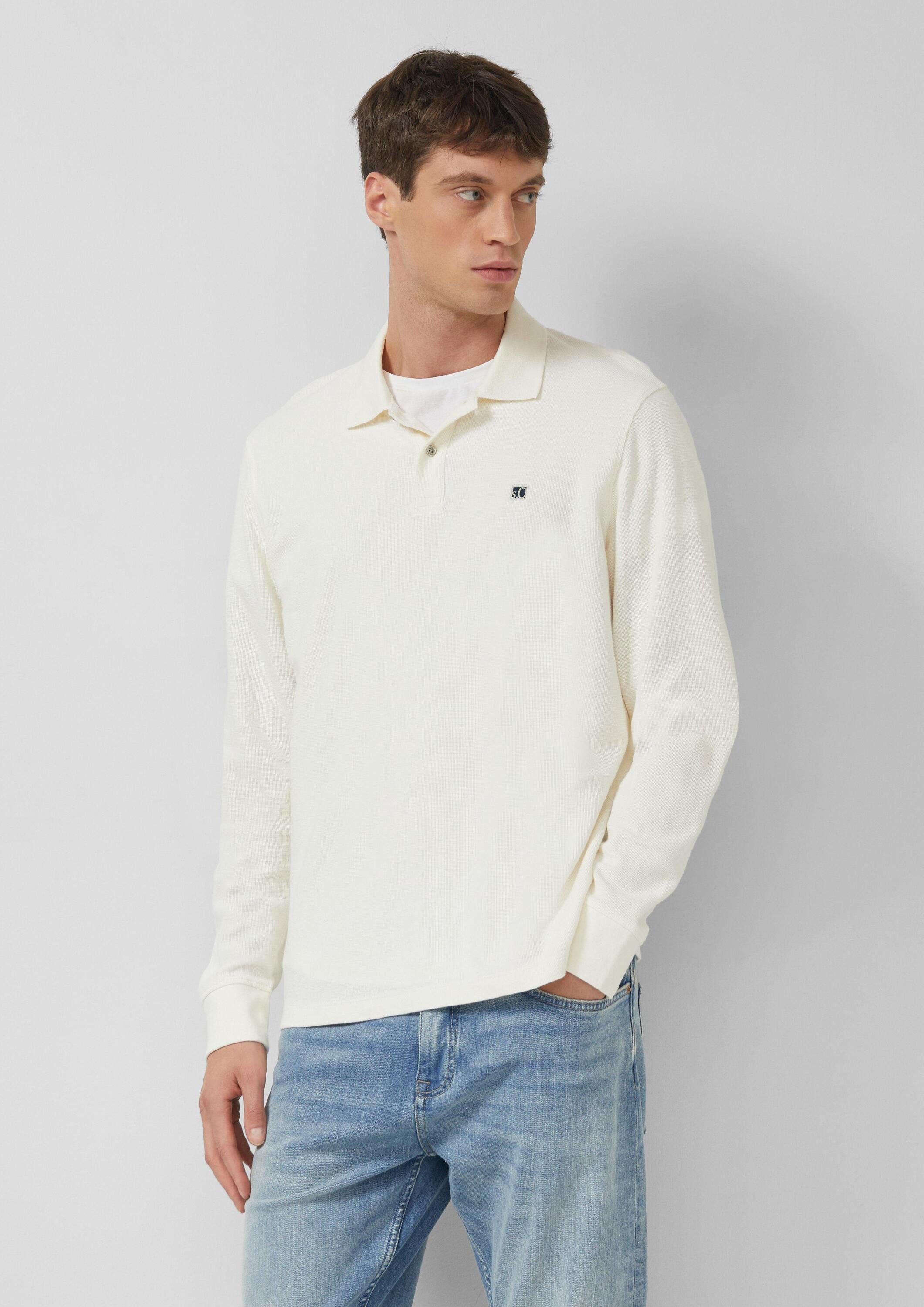 Langarmshirt Polo-Shirt