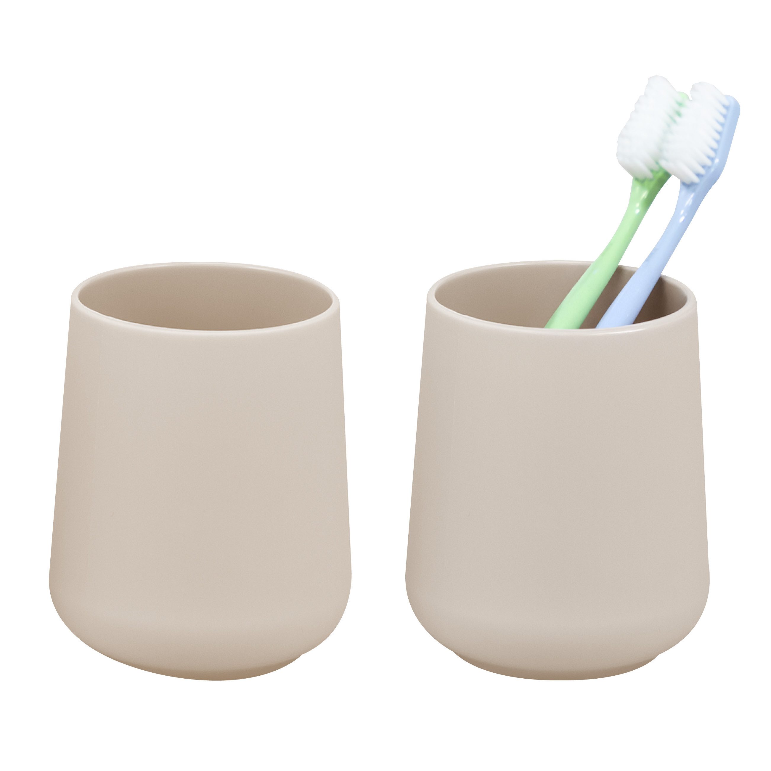 eluno Zahnputzbecher TESERO 2tlg. Soft-Touch, (2-St)