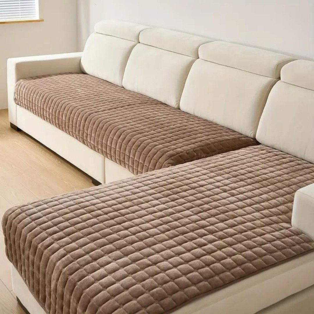 Kityhome Sesselschoner 2-tlg Steppdecken-Sofakissen Set, bügellos&rutschfes günstig online kaufen