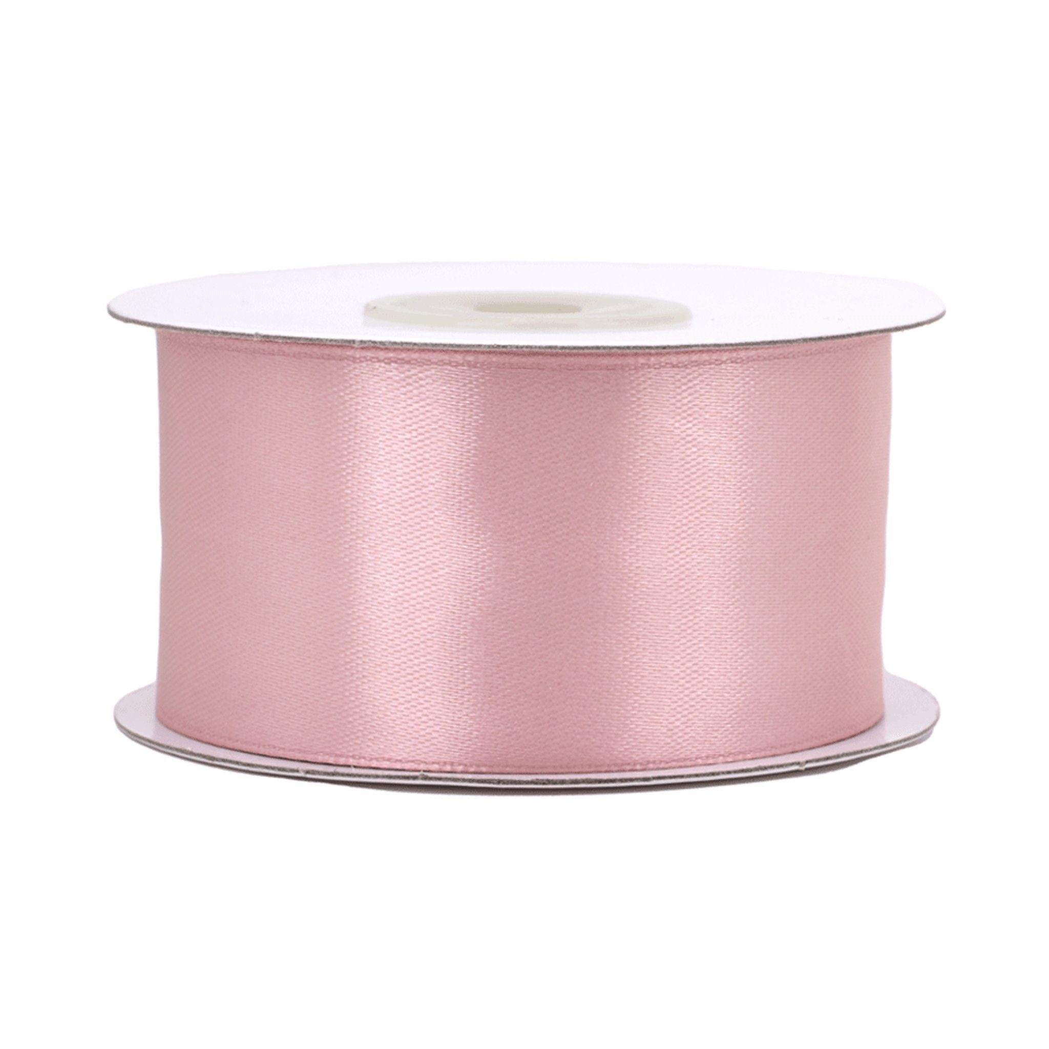 Creativery Satinband, Satinband 38mm x 25m Rolle Altrosa