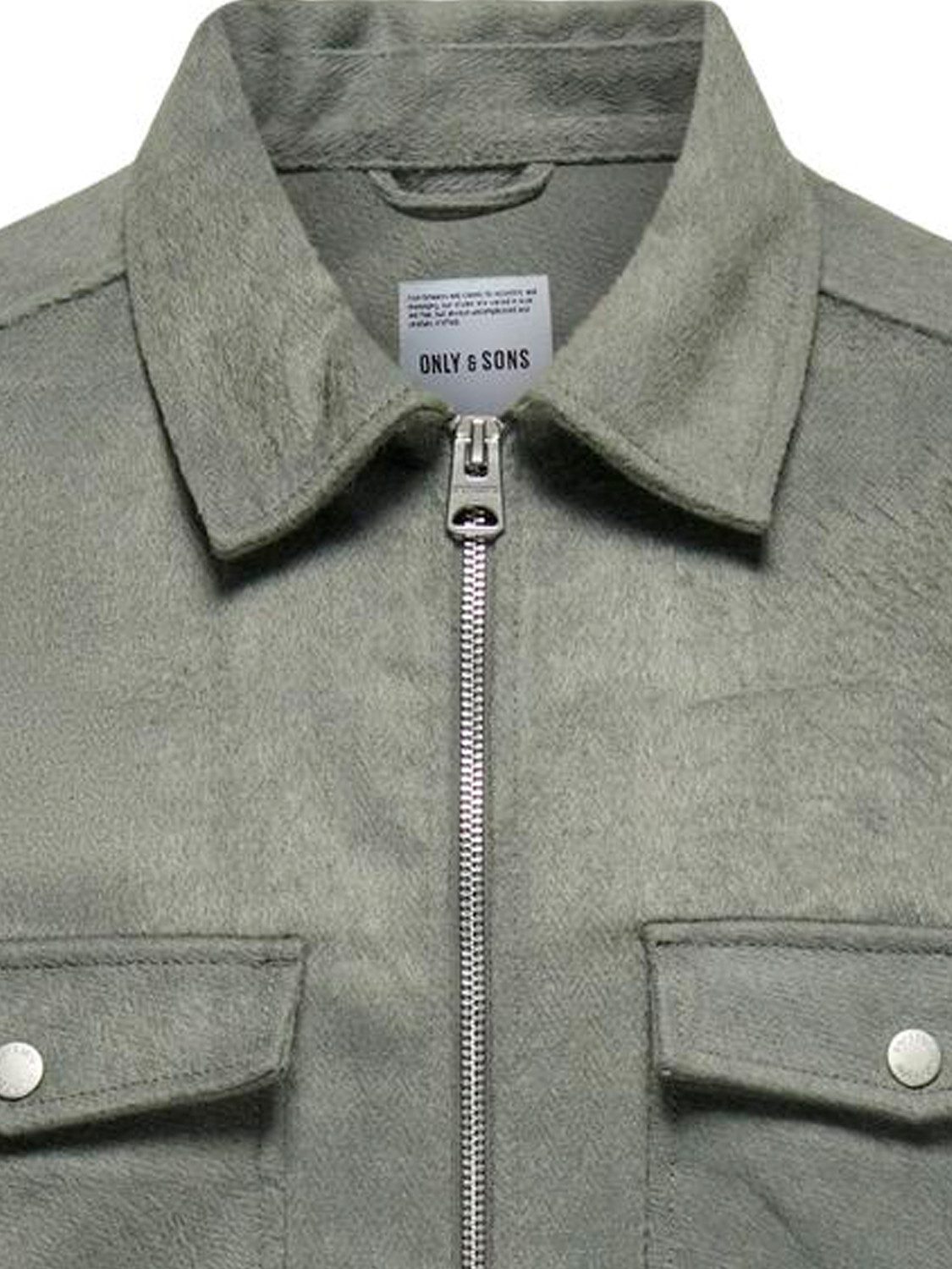 ONLY & SONS Blouson Hemdjacke Reißverschluss Brusttaschen Regular ONSMILFOR günstig online kaufen