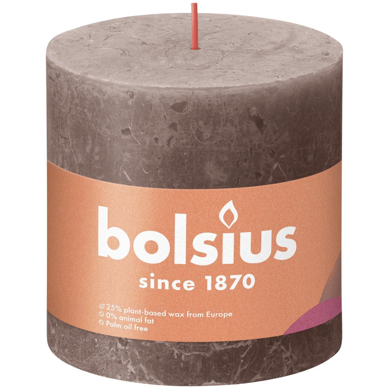 Bolsius Stumpenkerze Bolsius Rustik XXL Stumpenkerze 100/100 mm