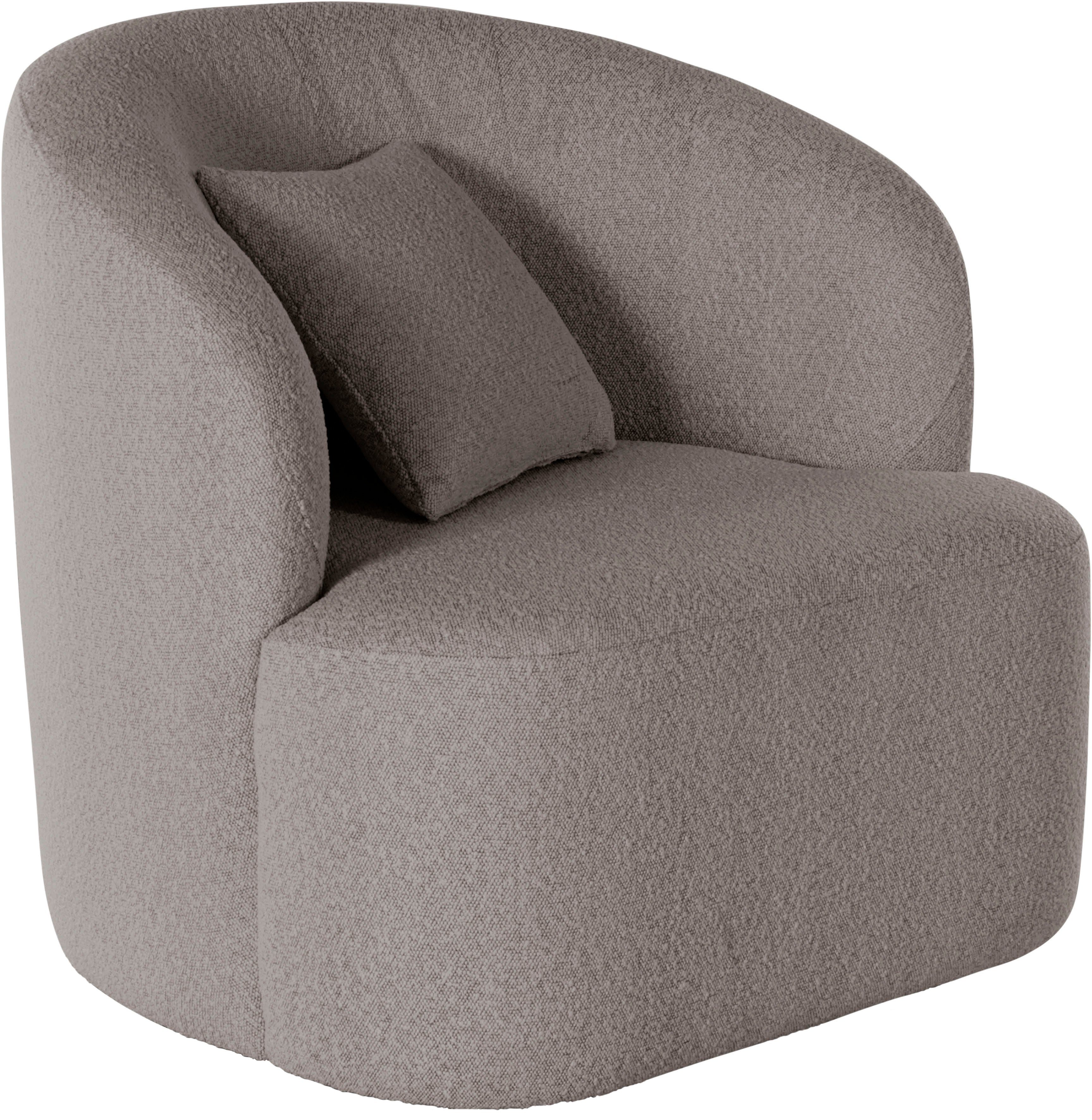 LeGer Home by Lena Gercke Drehsessel Dilara Sessel, gerundete Rückenlehne und Front, in 3 Bezugsqualitäten