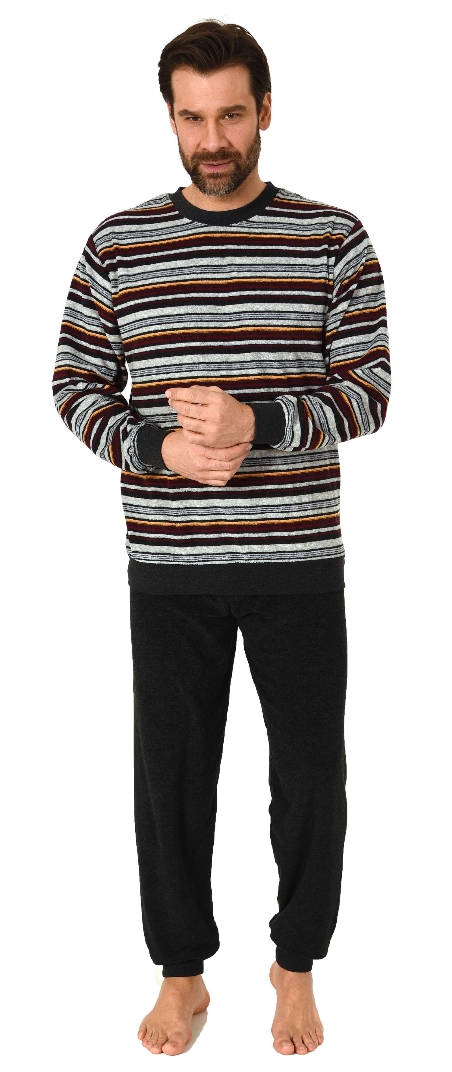 Normann Pyjama Herren Frottee Schlafanzug mit günstig online kaufen