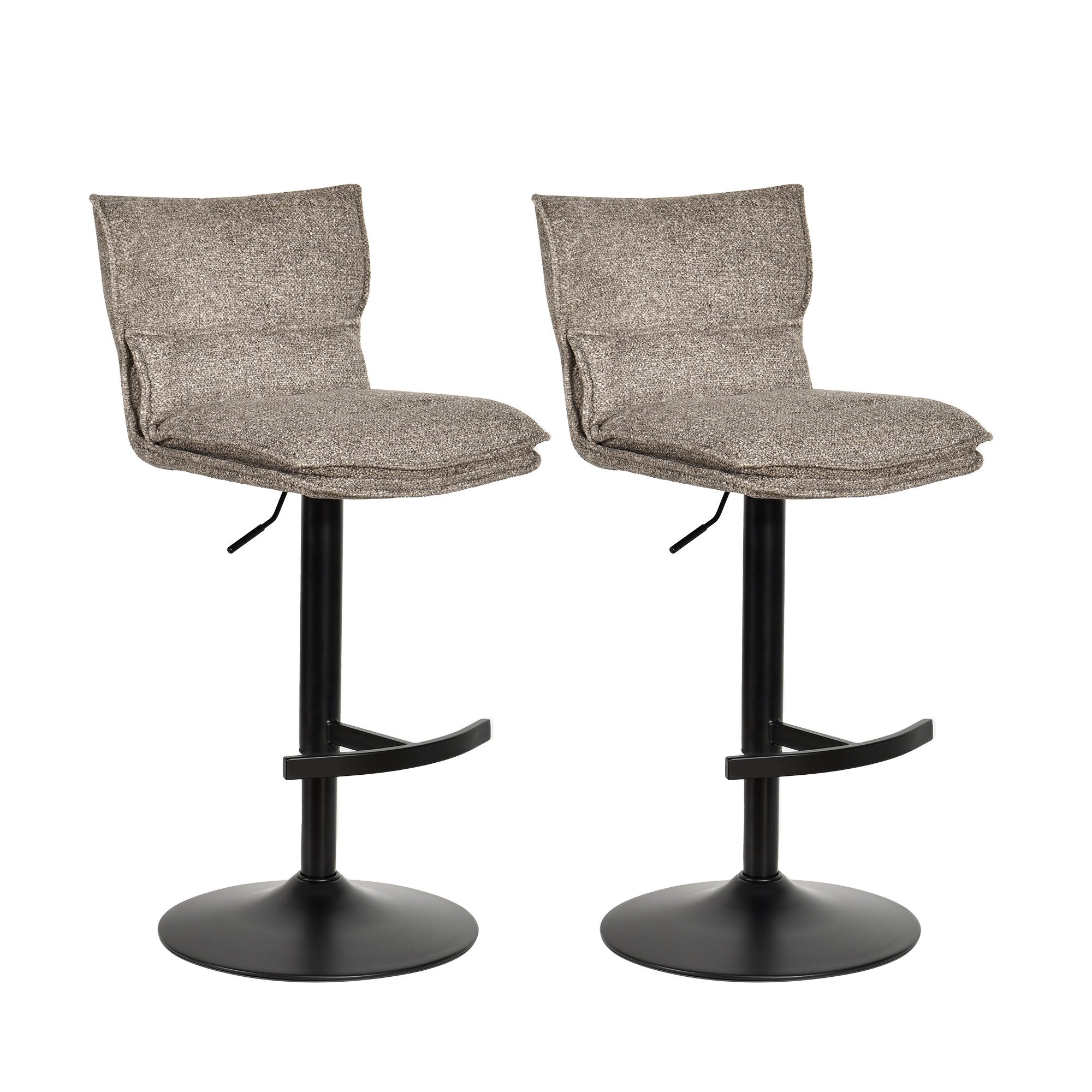 Duhome Barhocker (5501A1), 2er Set, Barstuhl Drehbar aus Bouclé