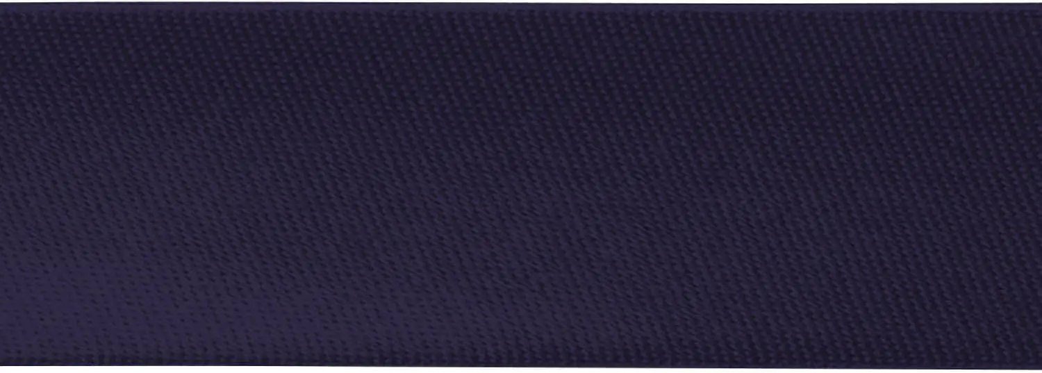 Stofferia Stoff Satin-Schrägband gefalzt 40/20 Meterware Dunkelblau, Meterware