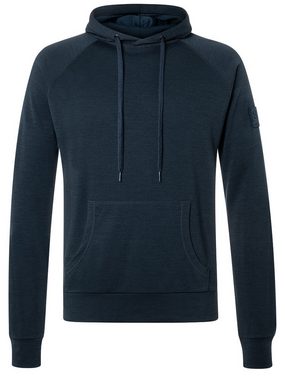 SUPER.NATURAL Hoodie für Herren, nachhaltig, Merino FAVOURITE BIO Logo Print