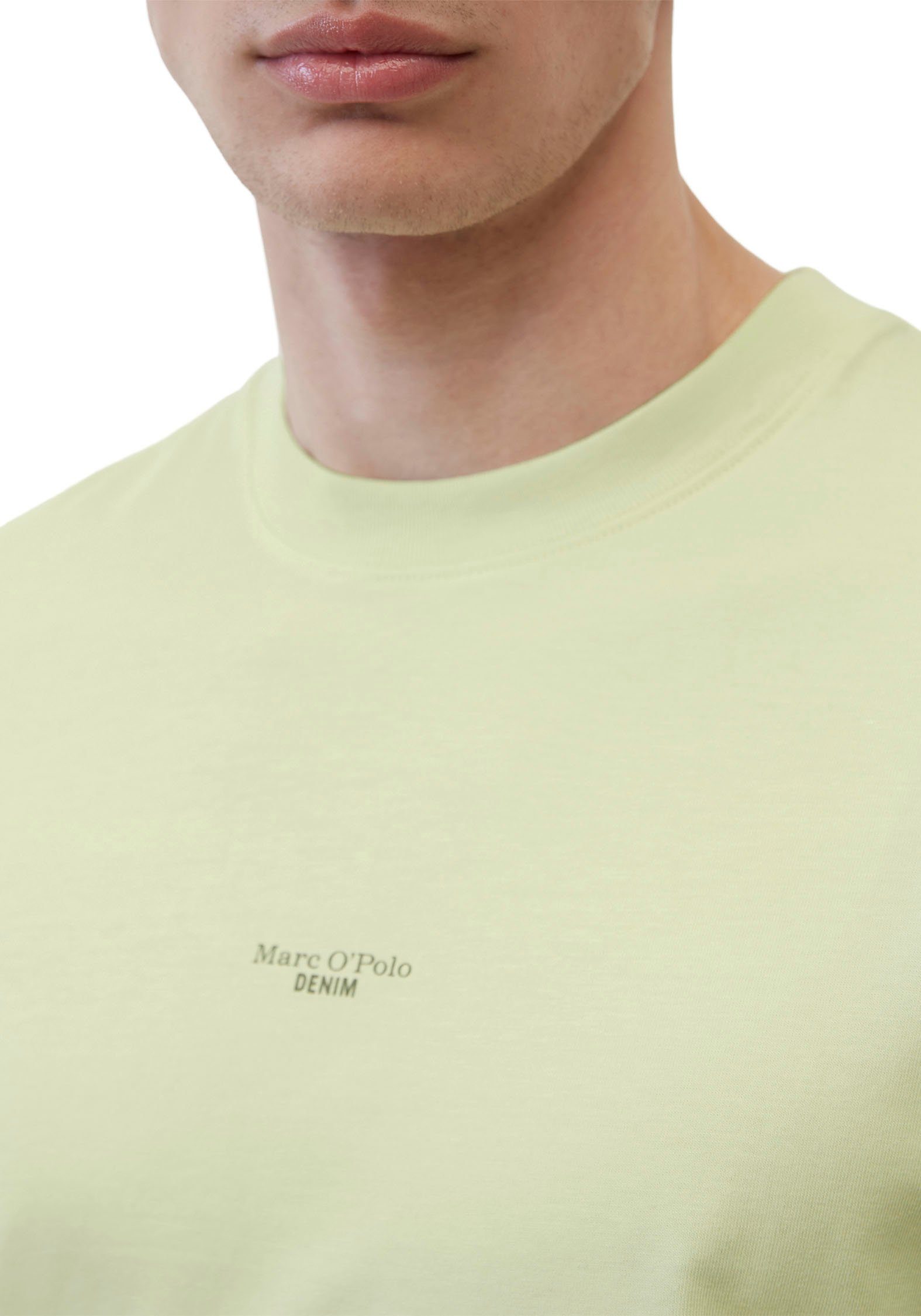 Marc O'Polo DENIM T-Shirt mit Logo-Druck kleinem lime