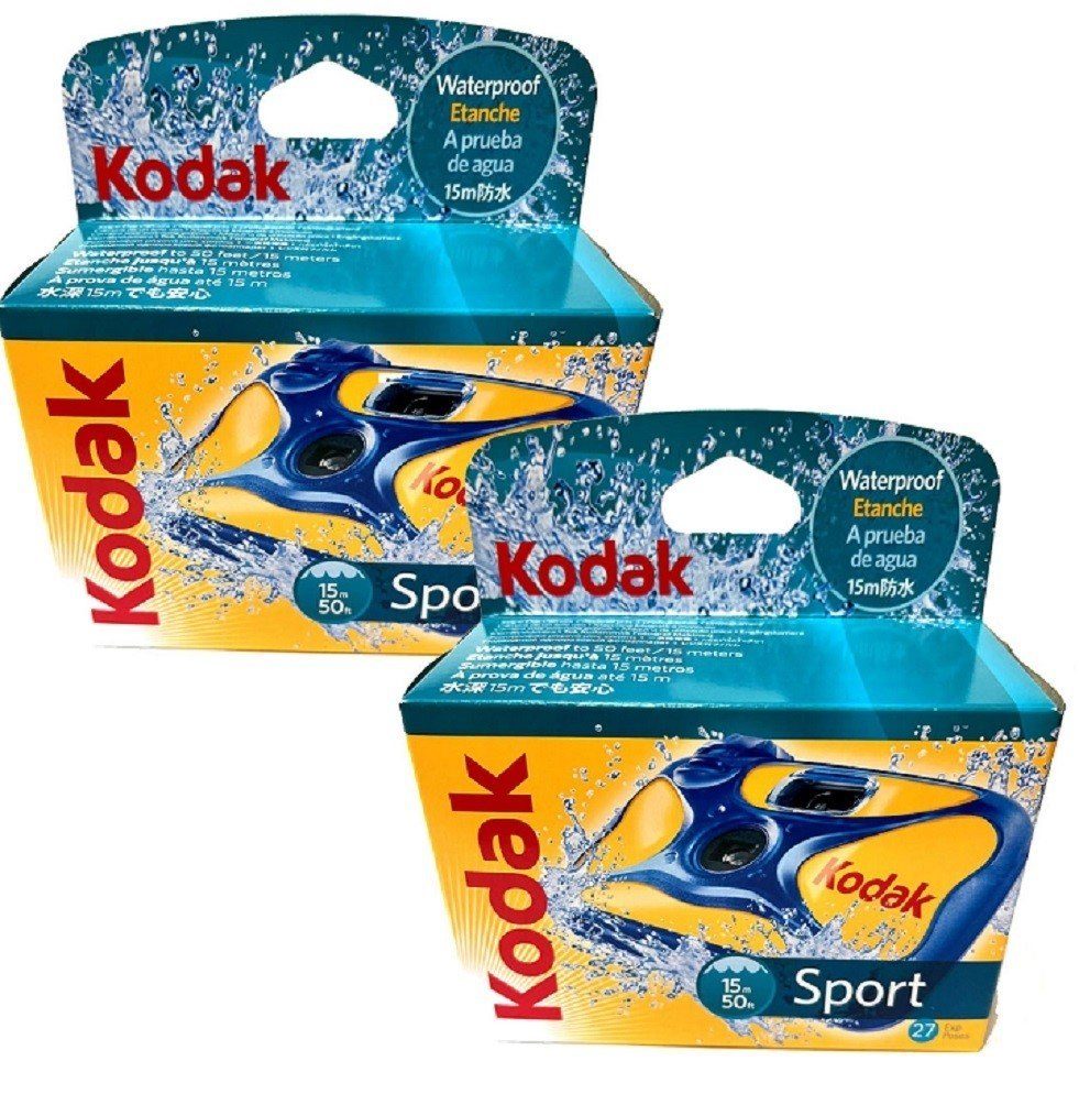 Kodak 2x Kodak Sport 27 Aufnahmen ISO 800 Einwegkamera | alle Digitalkameras