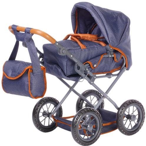 Knorrtoys® Kombi-Puppenwagen Ruby - Dark Blue, mit Wickeltasche günstig online kaufen