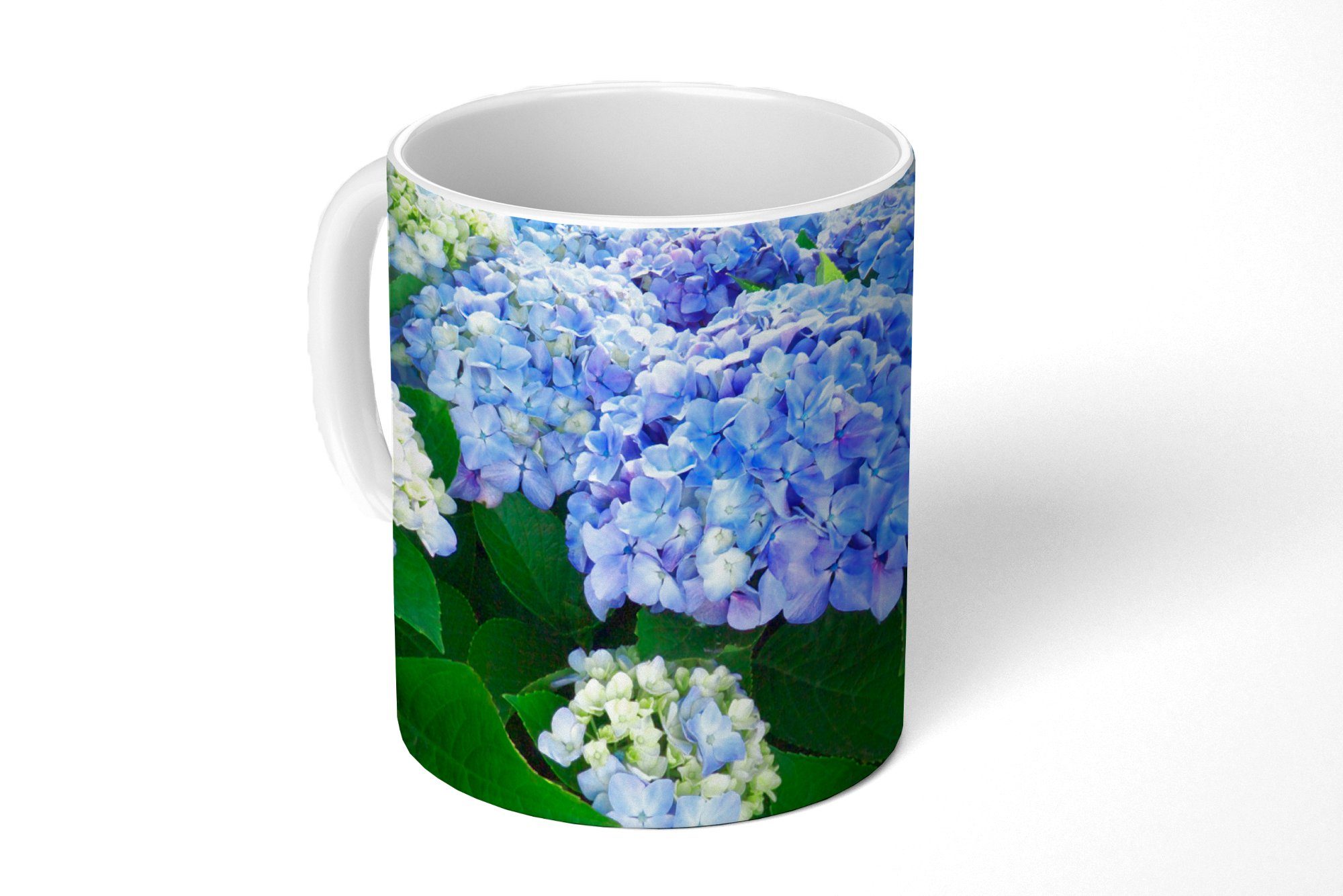 MuchoWow Tasse Japanische Hortensienblüten, Keramik, Kaffeetassen, Teetasse, Becher, Teetasse, Geschenk