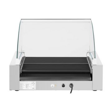 Royal Catering Elektrogrill Hot Dog Maker Hot Dog Gerät Hotdog Rollen Grill Teflon 11 Rollen 2200W, 2200 W