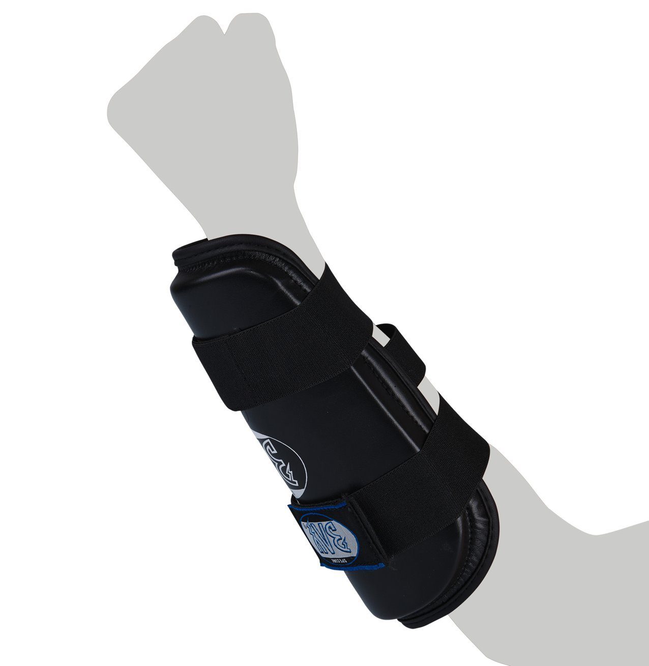 BAY-Sports Armschoner Unterarmschutz Unterarmschoner Kampfsport Krav Maga Unterarm, Für Vollkontakt geeignet, feucht abwischbar, Kunstleder, XS - XL