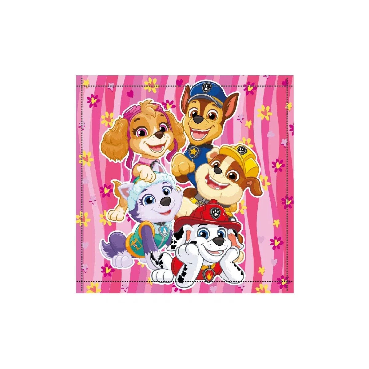 PAW PATROL Badetücher Paw Patrol Happy Team Handtuch, Gesichtstuch 30x30cm, Baumwolle (1-St)