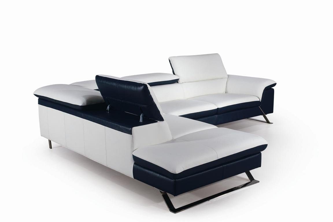 Designer Couch Neu, L-Form Weiße Made Sitzecke Europe Ecksofa Sofa Ecksofa JVmoebel in Ledersofa