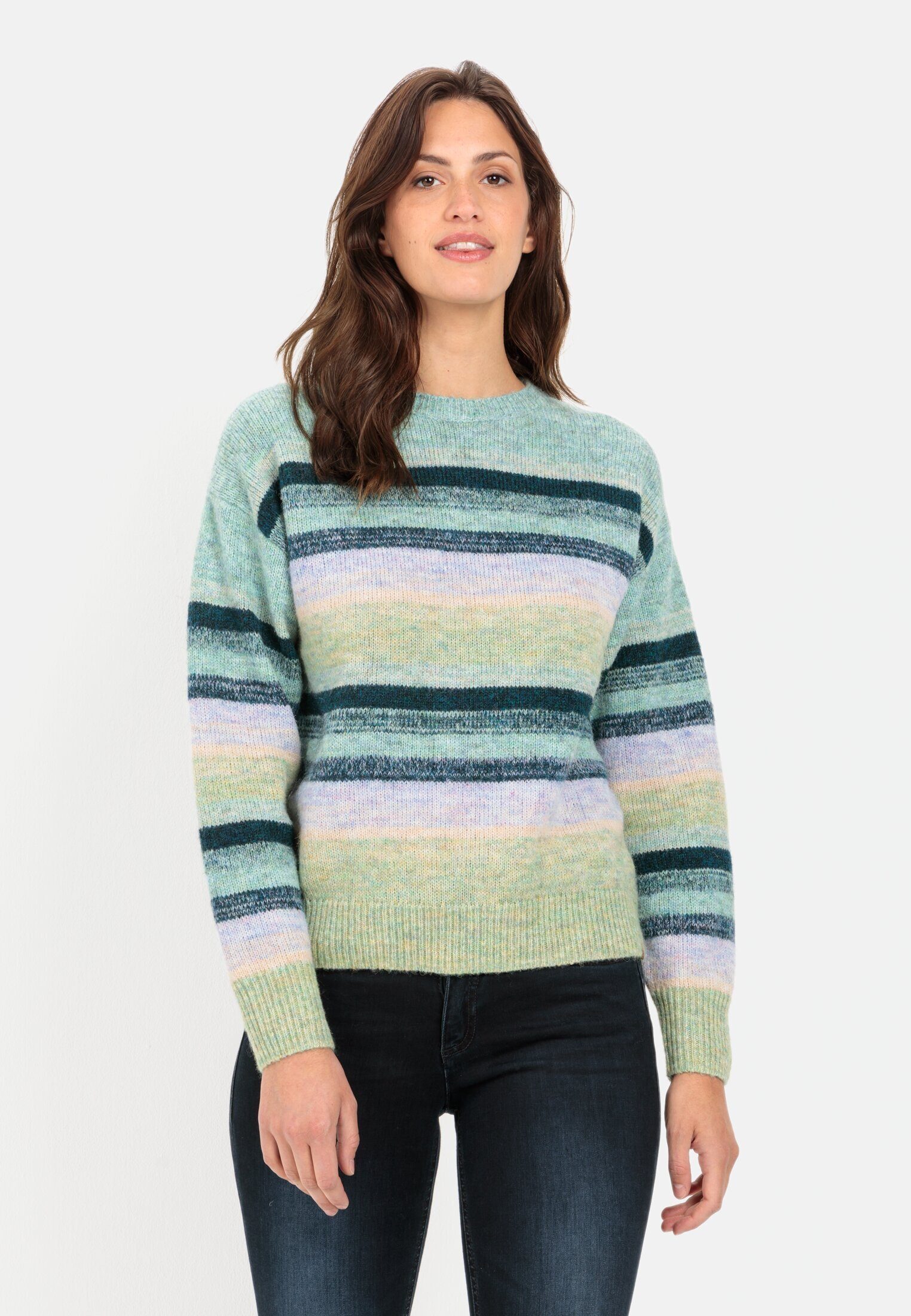Strickpullover aus recyceltem Materialmix