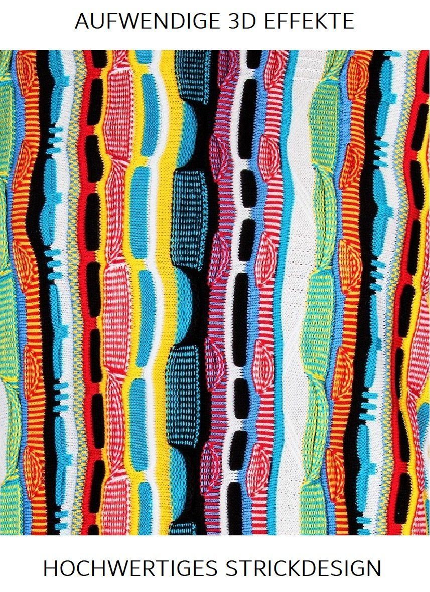 Cascallo Strickpullover Nicky - Gestrickter Luxus Designer Rundhals-Pullover Regular Fit (1-tlg) 3D Optik