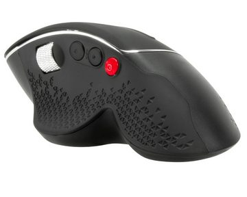 Speedlink LITIKO Ergonomisch Funk Maus Daumen-Scrollrad Mäuse (Ergonomische USB Wireless Mouse für Rechthänder, 1000 - 2400 dpi)