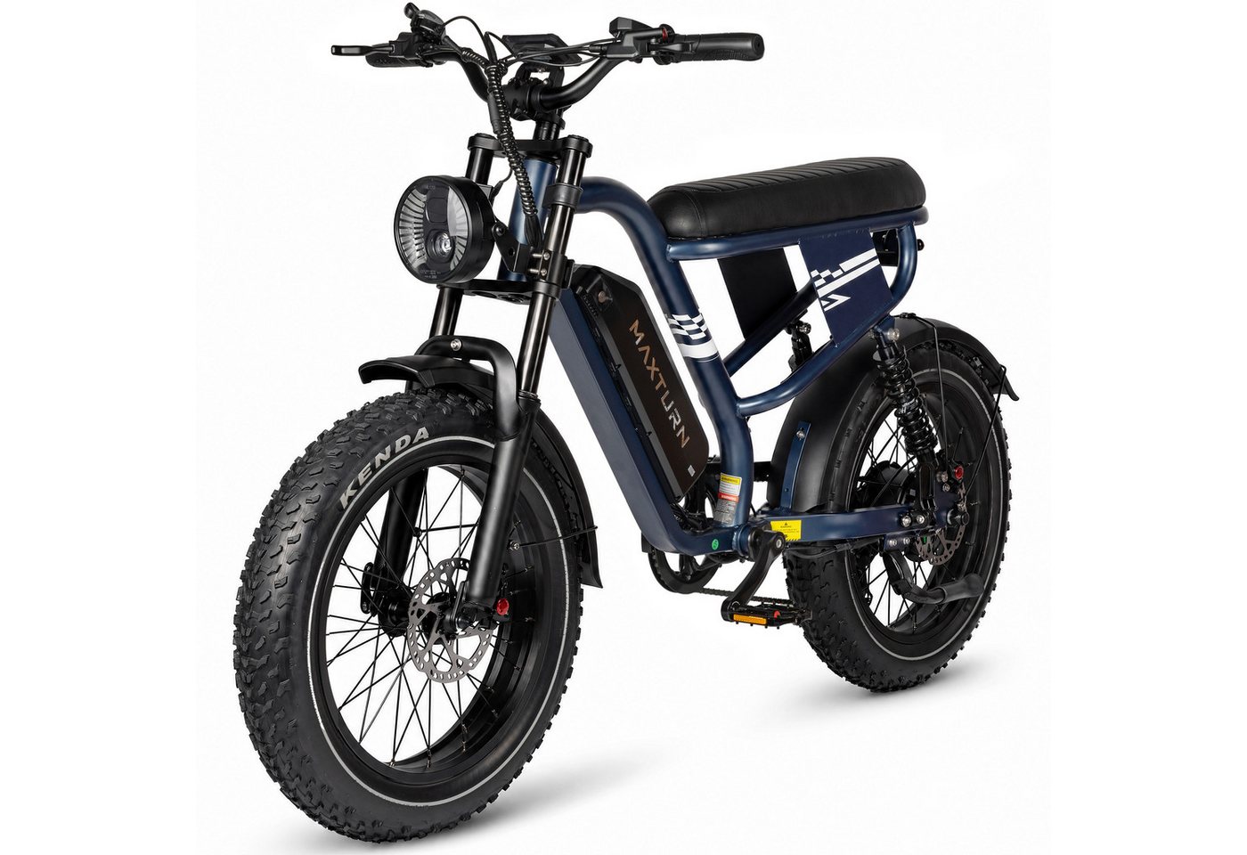 Vankel E-Bike Cityrad MX10 E-Fahrrad Damen u. Herren 648WH Pedelec, 48V 100 km Reichweite, Heckmotor, 648 Wh