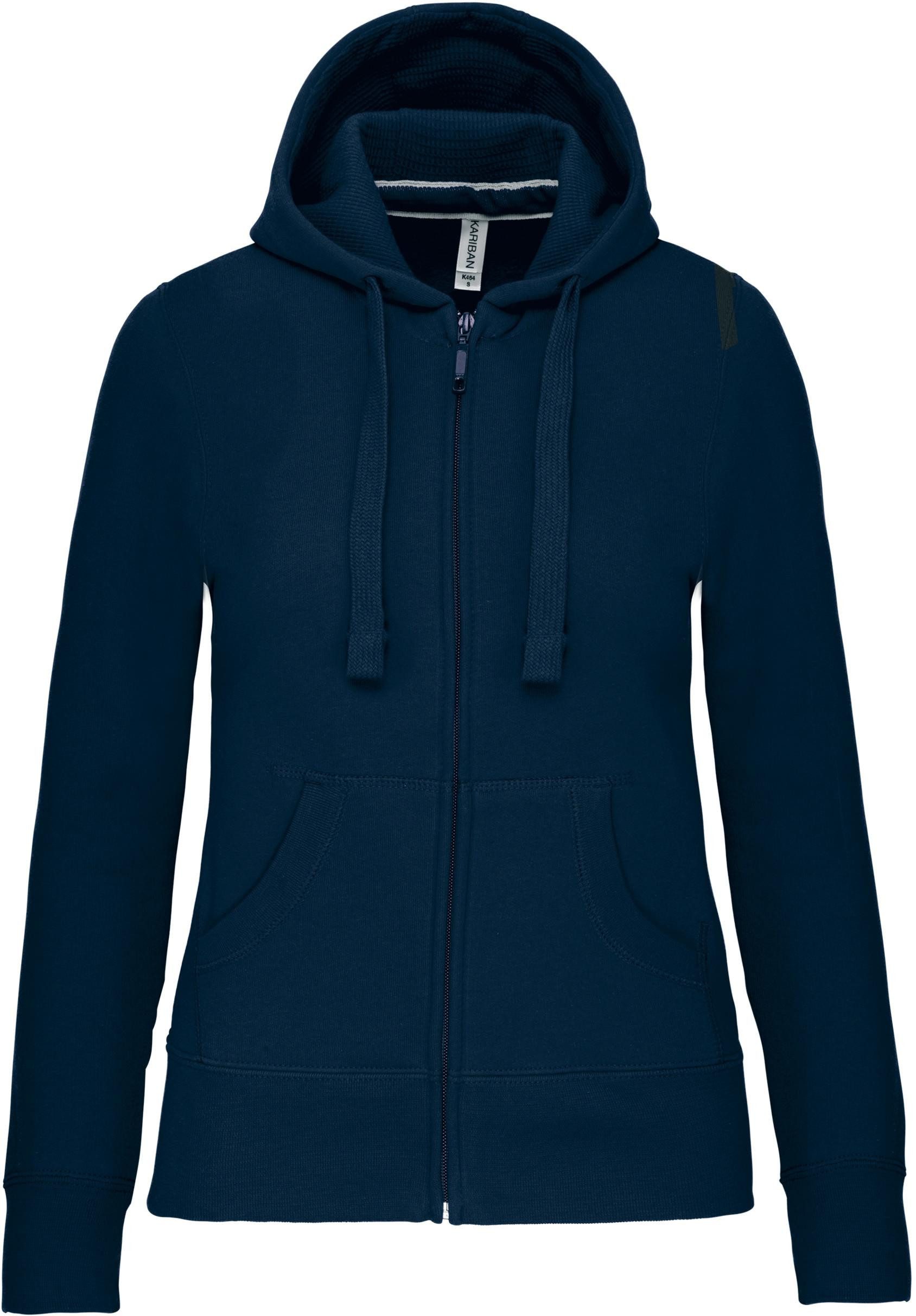 Kapuzensweatjacke DAMEN KAPUZENSHIRT mit Reißververschluss