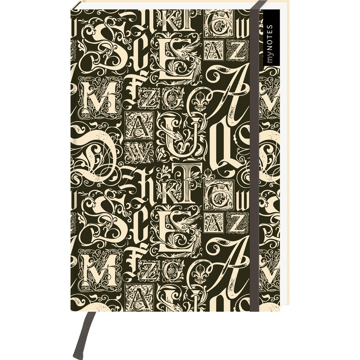 Ars Edition Notizbuch myNOTES Notizbuch A5: Dark Academia Library: Notebook medium, gepun
