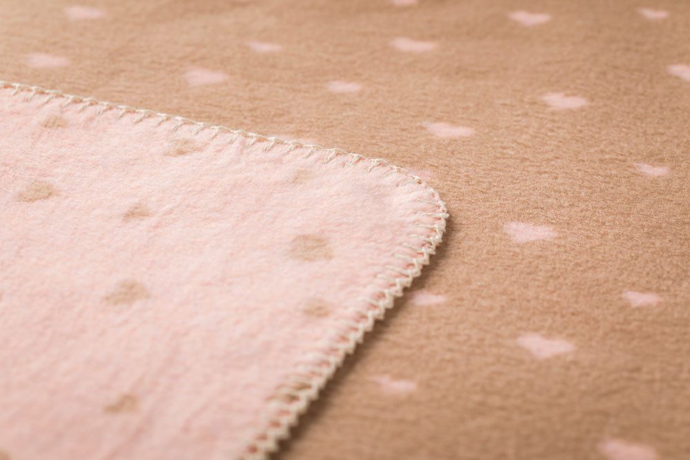 Babydecke Mila mit Stick 'be happy' günstig online kaufen