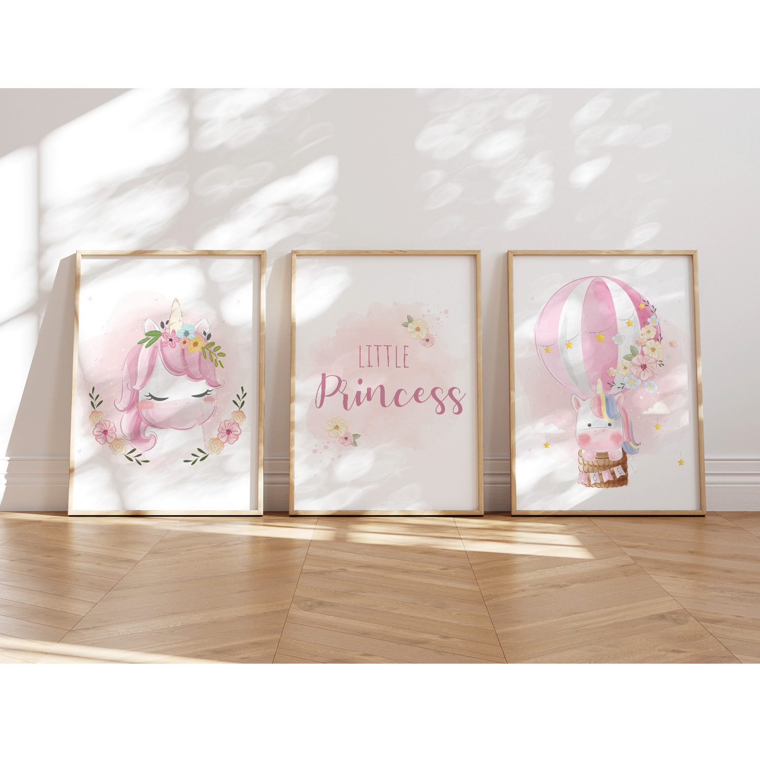 MeinBaby123® Poster Einhorn Bilder Kinderzimmer, Poster Kinderzimmer Deko, günstig online kaufen