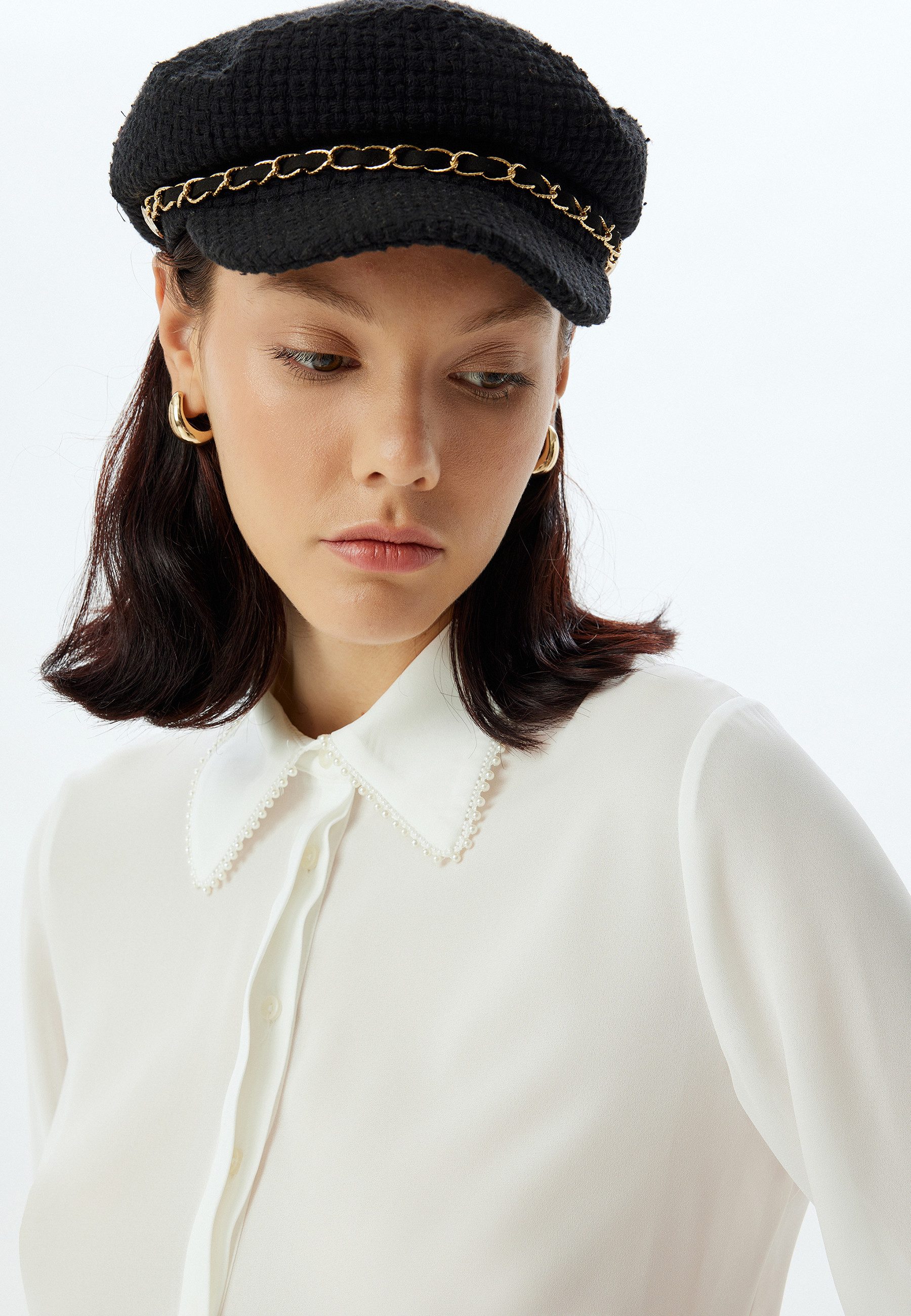 Koton Langarmshirt Hemdkragen Langärmelig