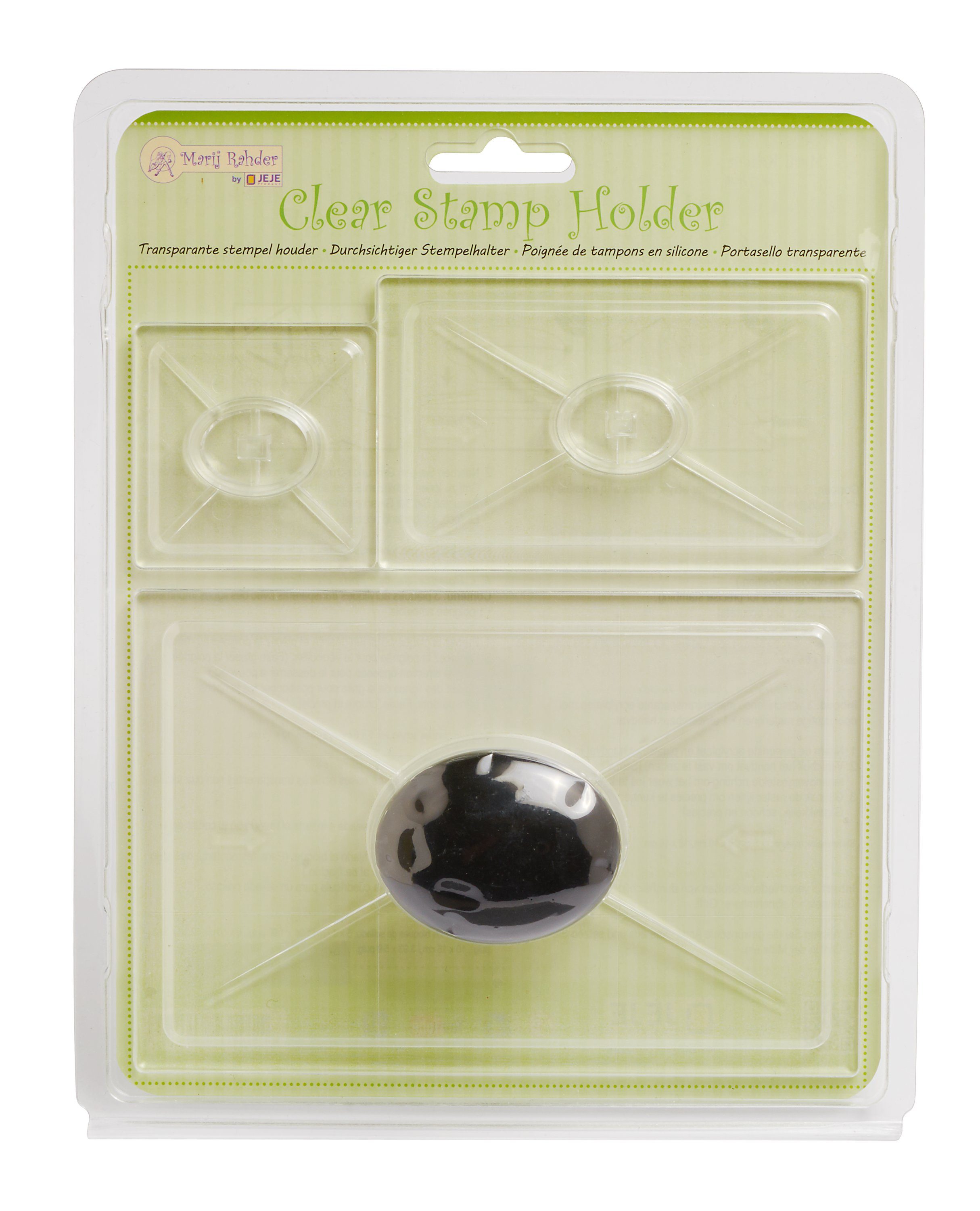 FINDit Stempel Clear Stamp Halter, 3er-Set