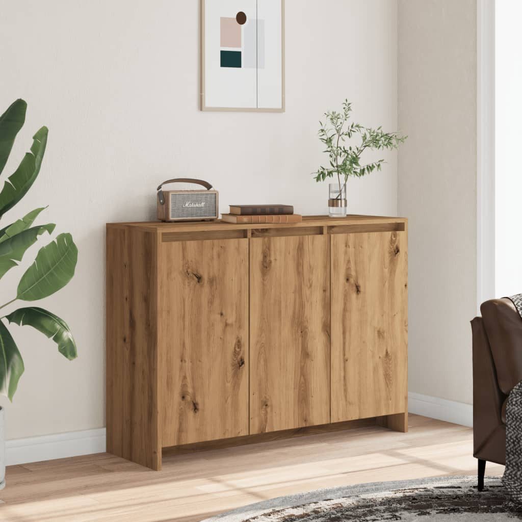 vidaXL Sideboard Sideboard Artisan-Eiche 102x33x75 cm günstig online kaufen