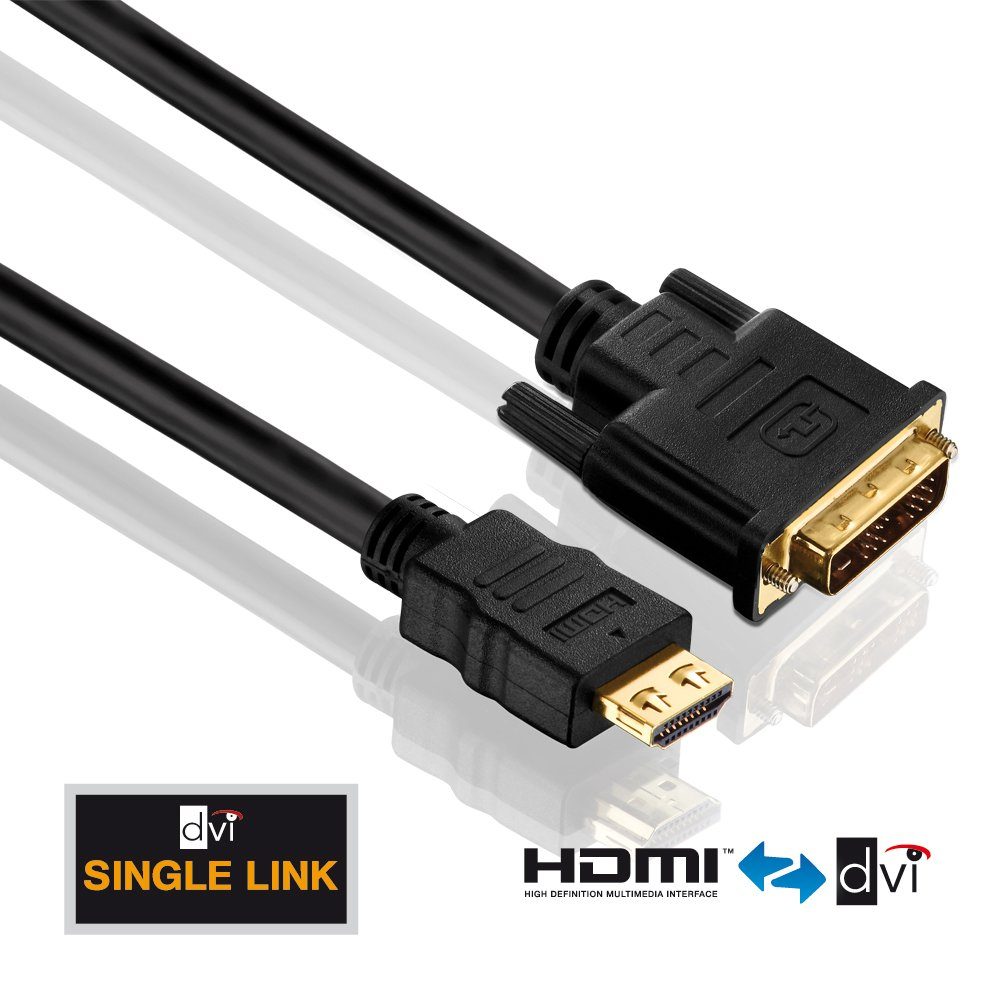 PureLink PureLink® - HDMI/DVI Kabel - PureInstall 1,00m HDMI-Kabel