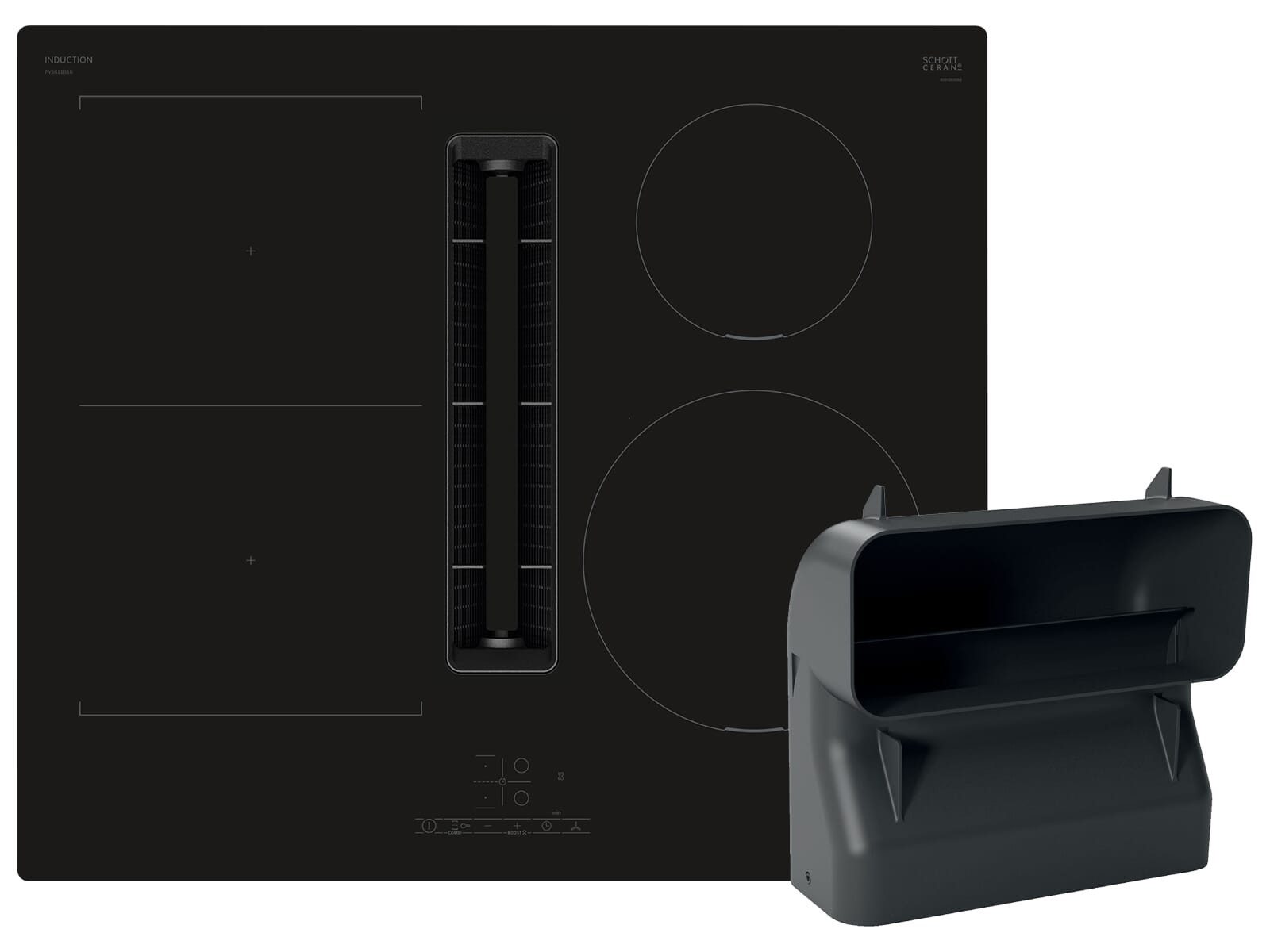 BOSCH Kochfeld mit Dunstabzug PVS611GA6, Timer, TouchControl-Bedienung