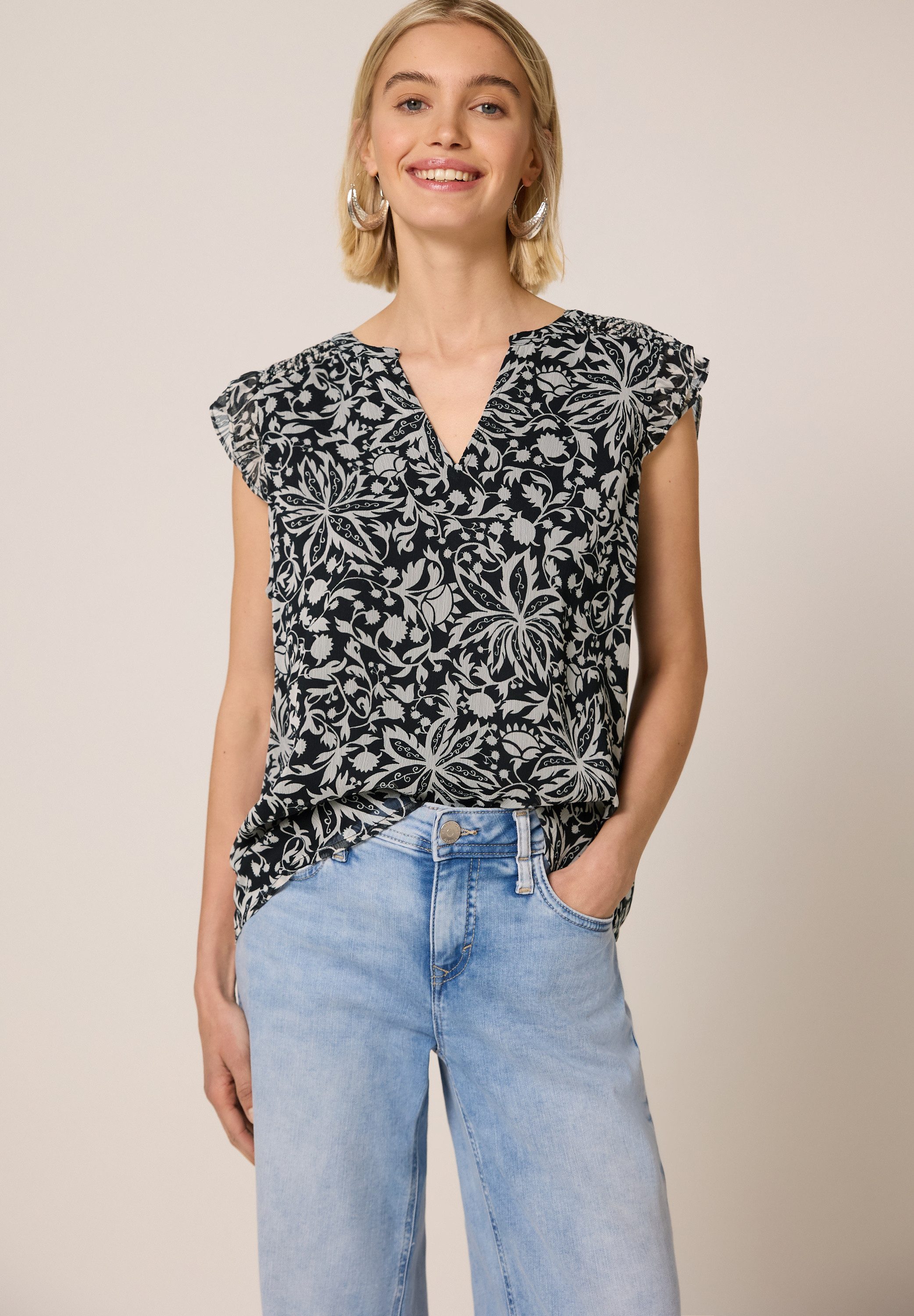 STREET ONE STUDIO Blusentop mit Blumenmuster