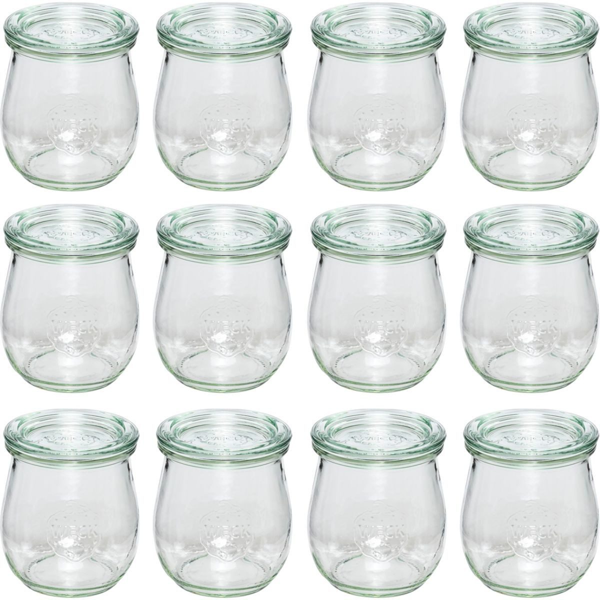 WECK Karaffe Tulpenform-Glas 220ml 12er Pack