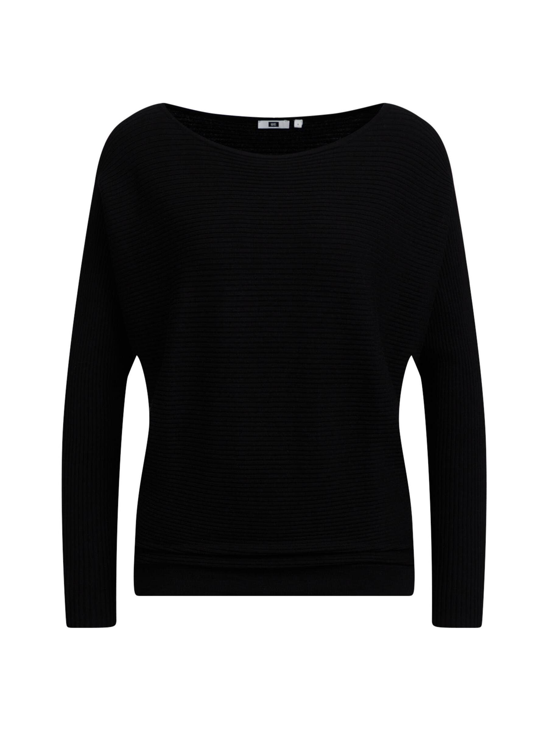 WE Fashion (1-tlg) Schwarz Longpullover