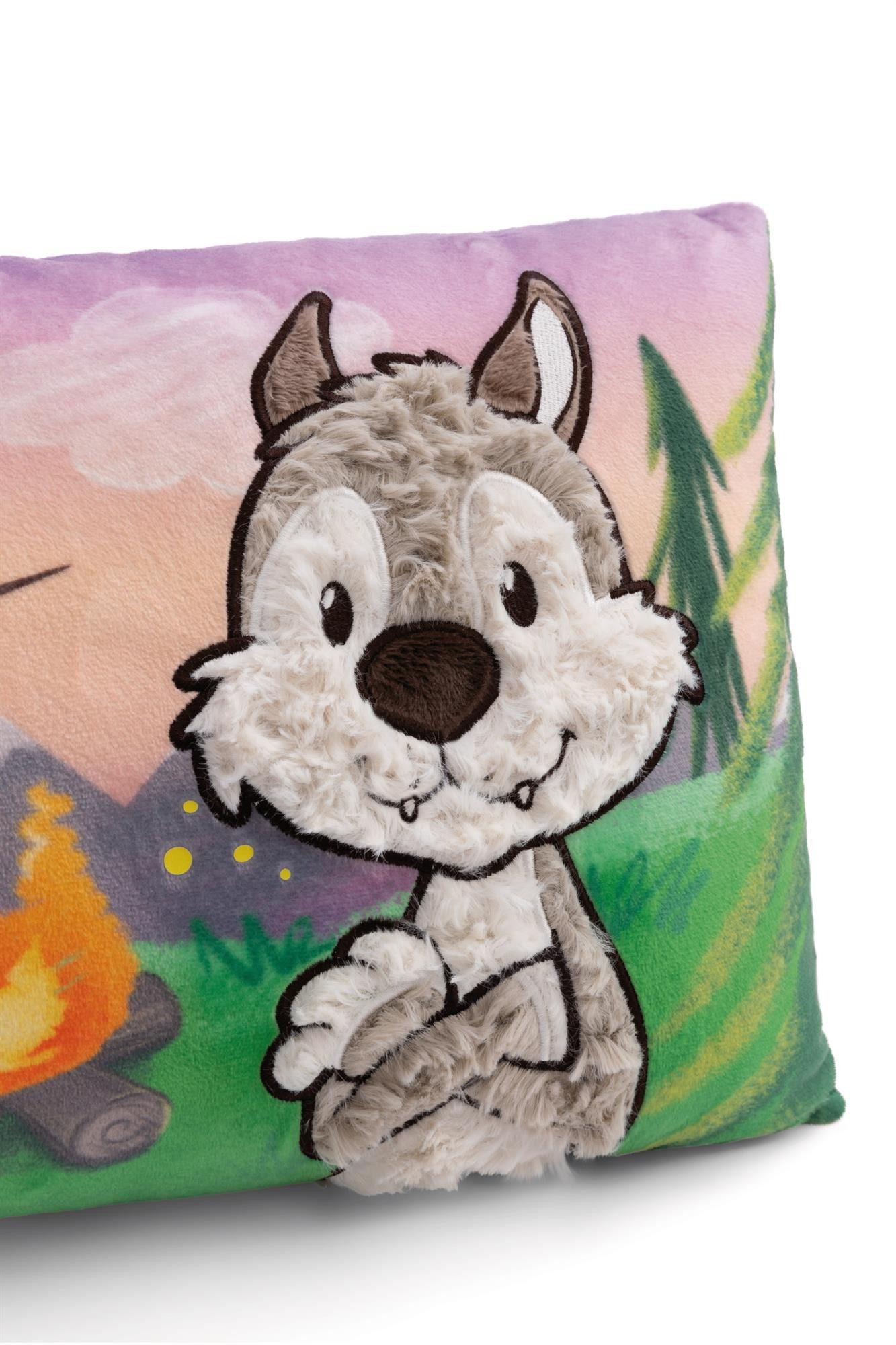 Nici Kuscheltier Nici Kissen Wolf & Streifenhörnchen 43 x 25 cm