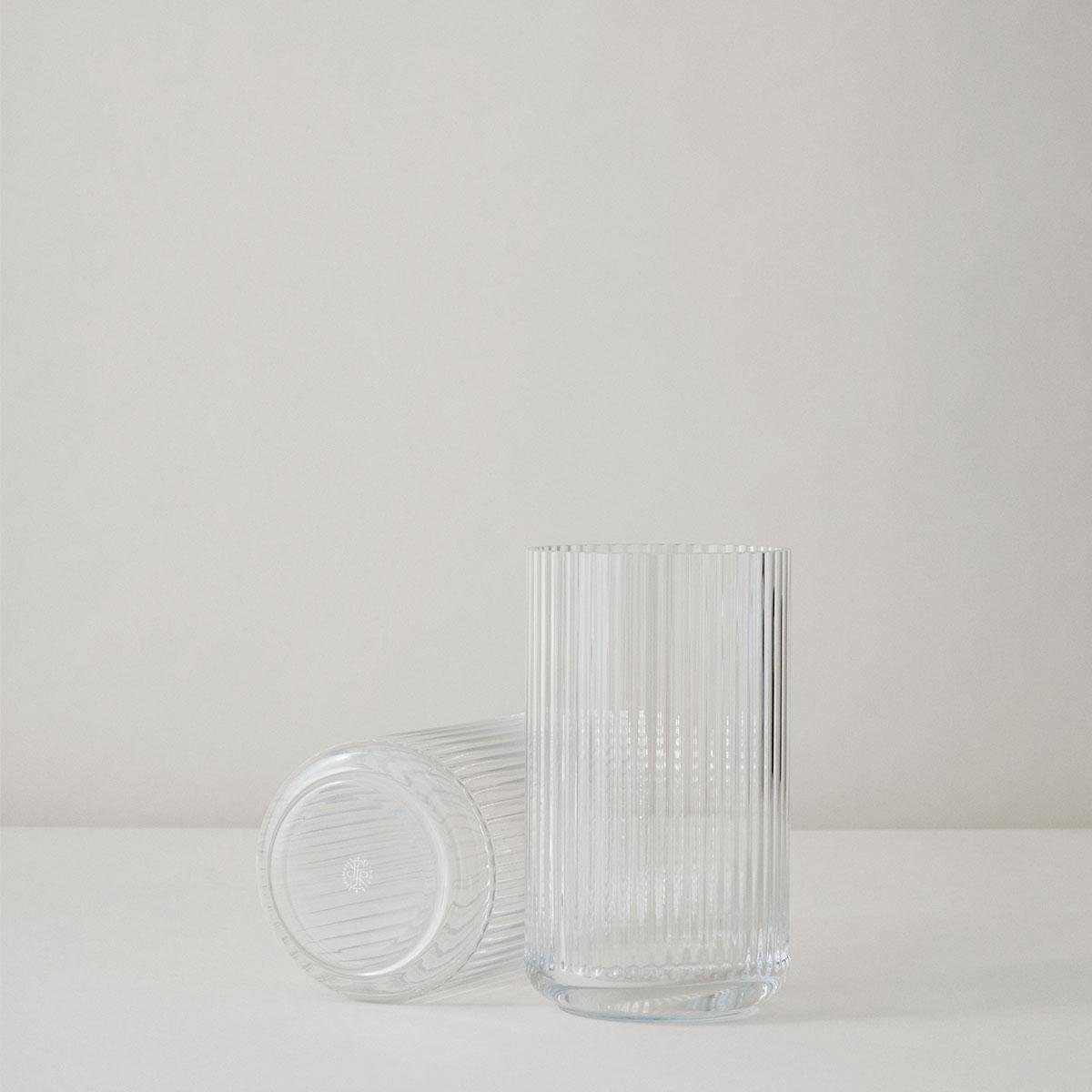 Lyngby Porcelæn Dekovase Porcelain Vase Glas Clear Transparent (38cm)